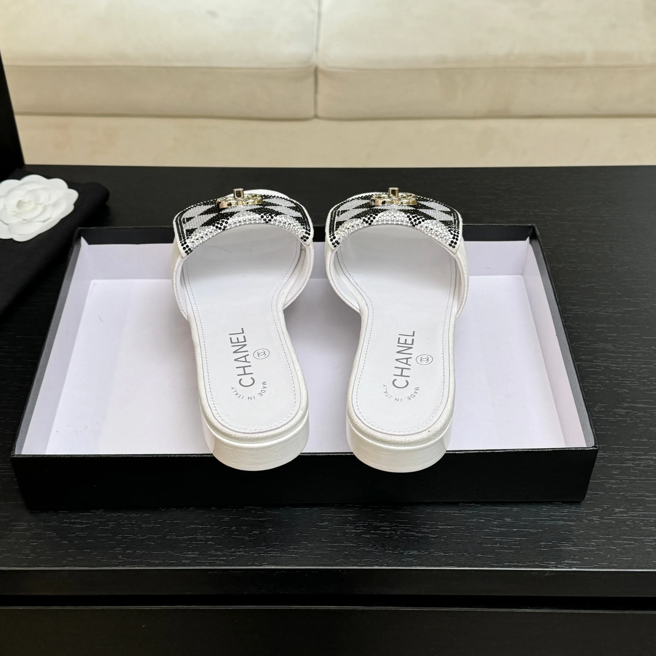 Шлепанцы Женские Chanel 1468226