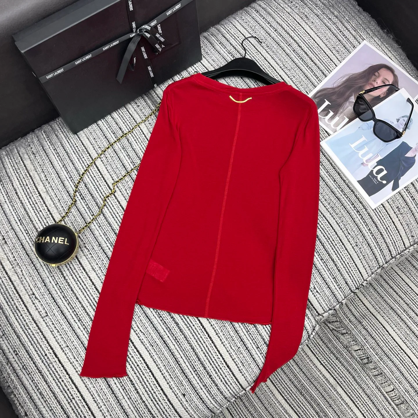 Лонгсливы Женские Saint Laurent 4704772