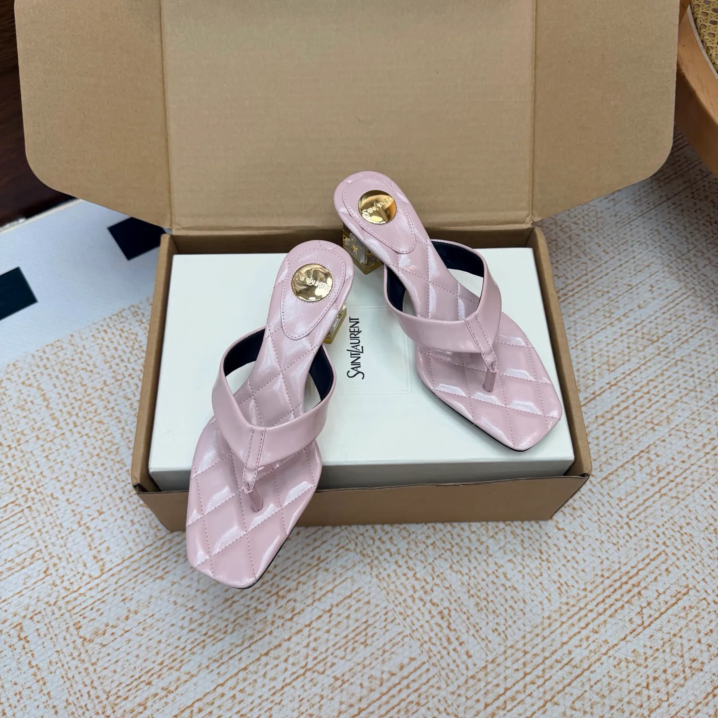 Босоножки Женские Saint Laurent 17604546