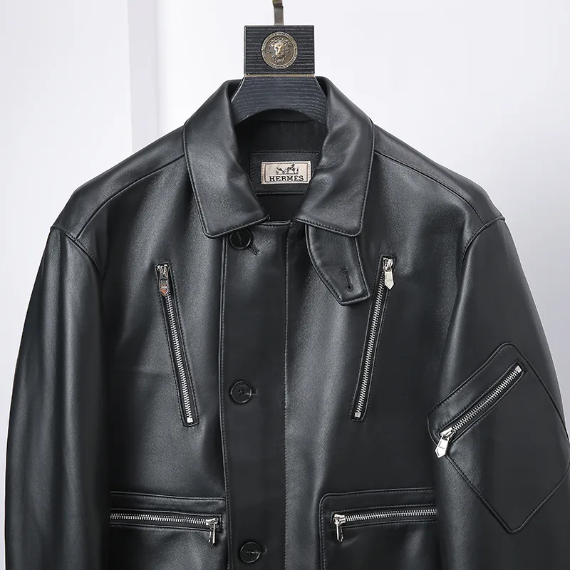 Кожаные Куртки И Дублёнки Мужские Hermes 11927093