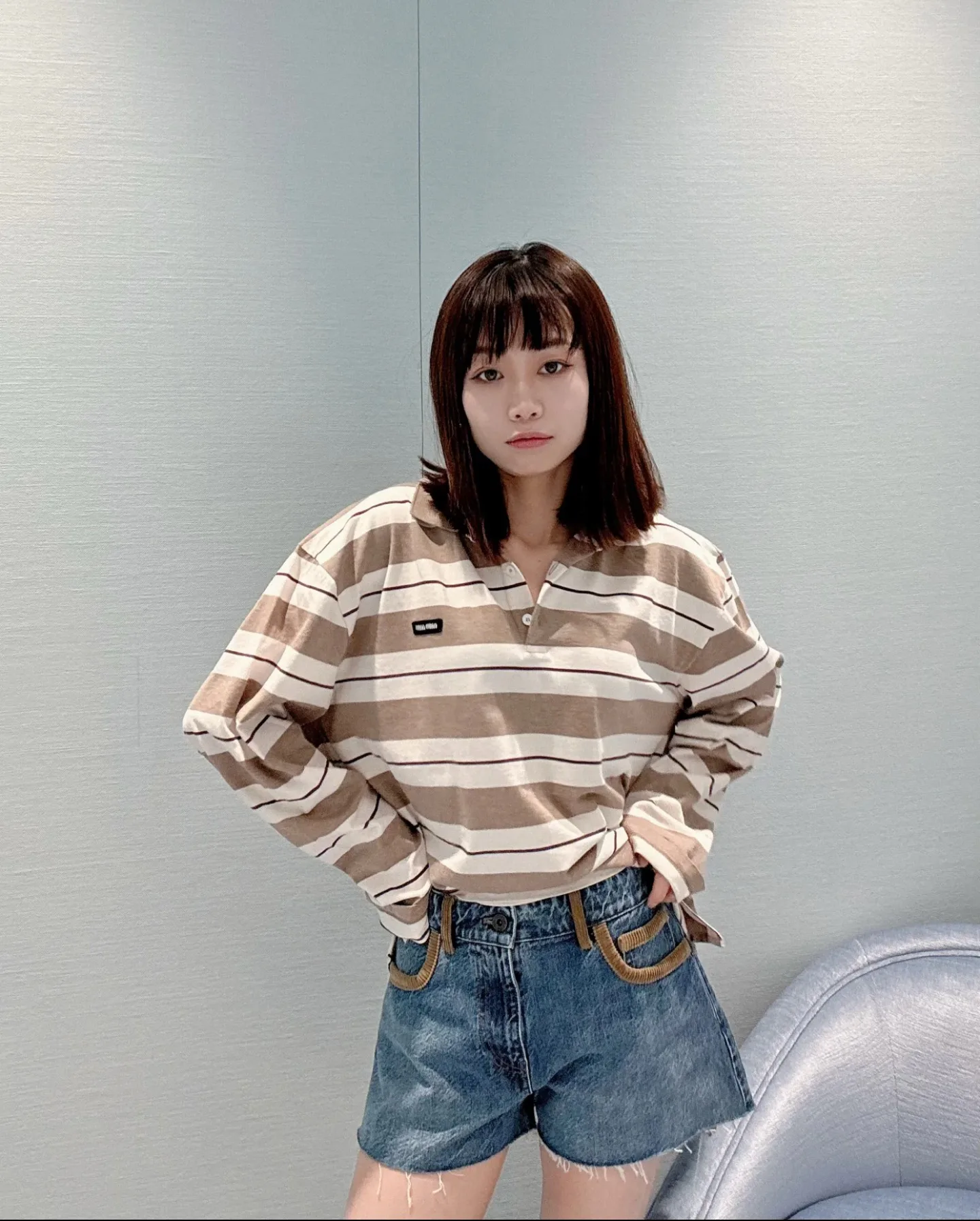 Лонгсливы Женские Miu Miu 33782