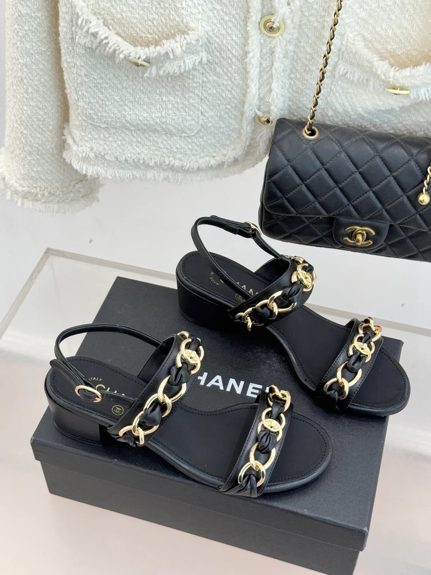 Босоножки Женские Chanel 9894895