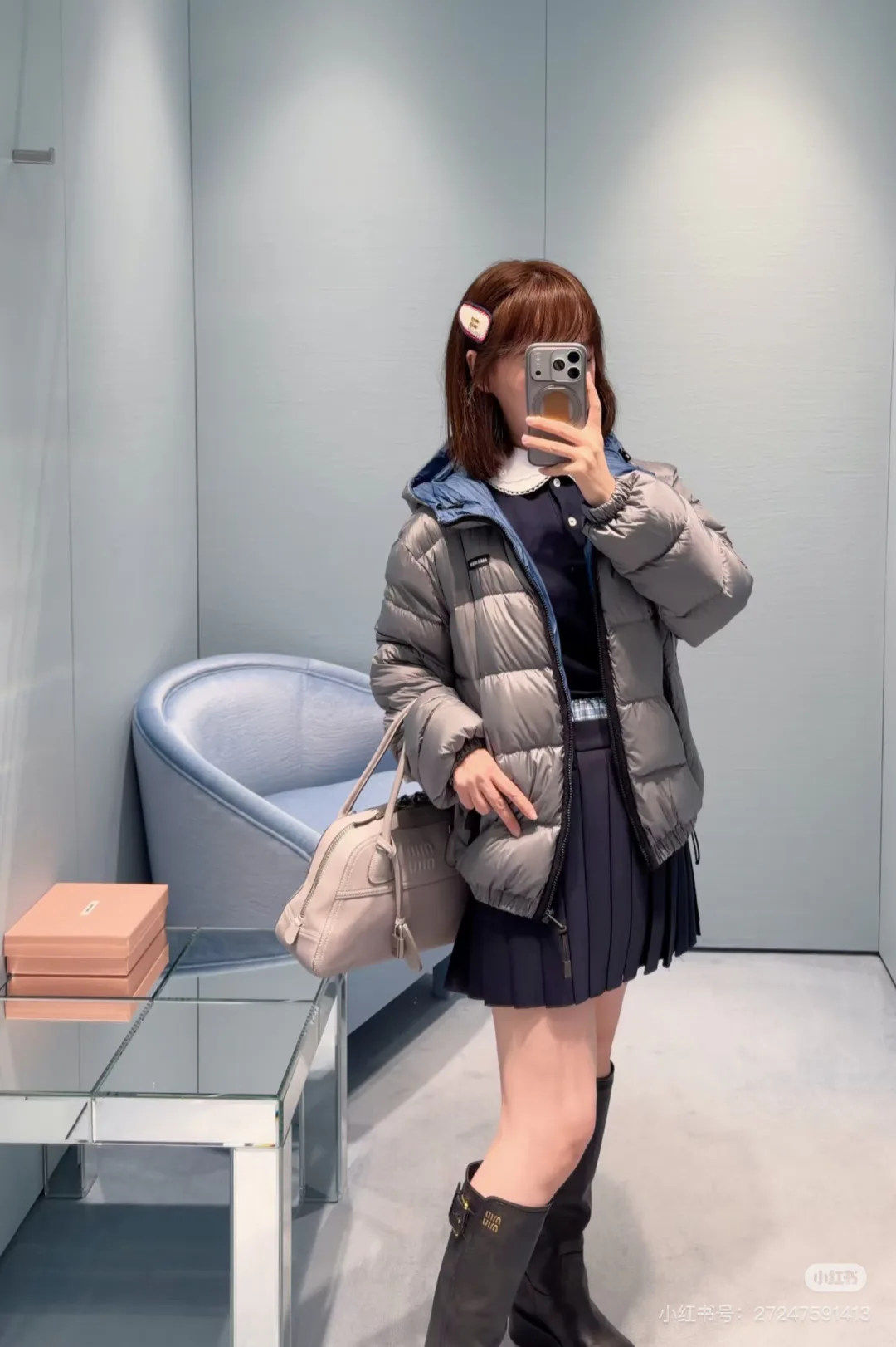 Куртки И Пуховики Женские Miu Miu 18221113