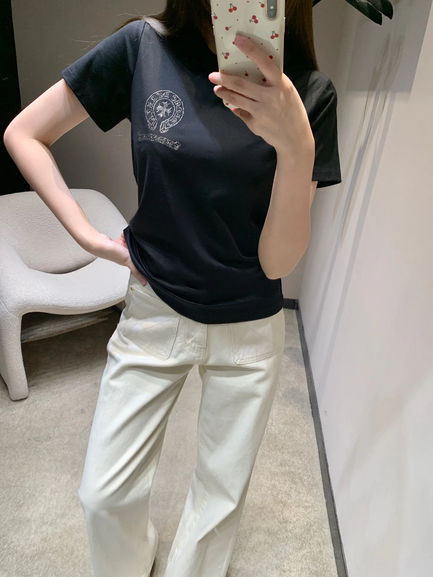 Футболки Женские Chrome Hearts 2292593