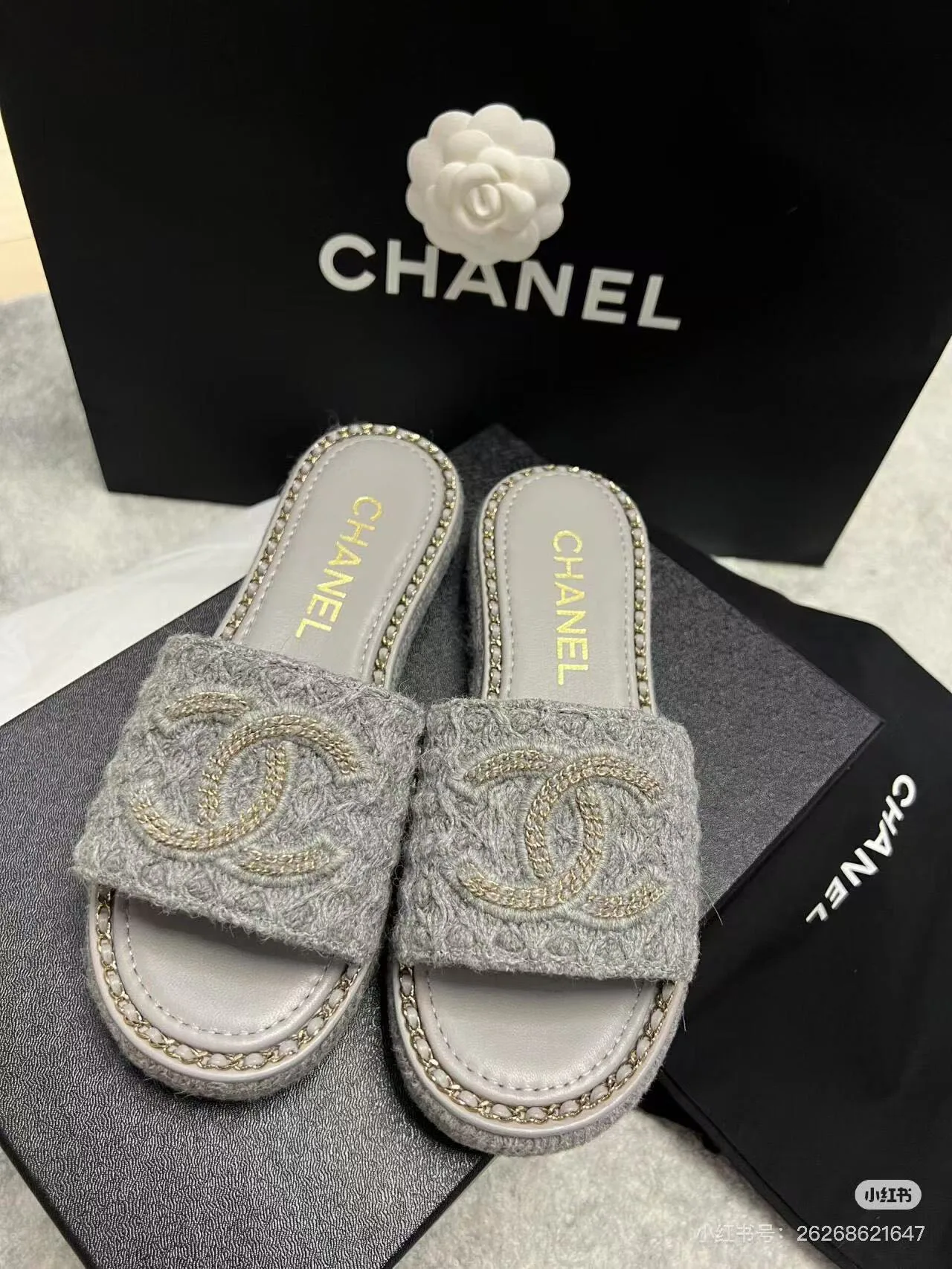 Шлепанцы Женские Chanel 7665