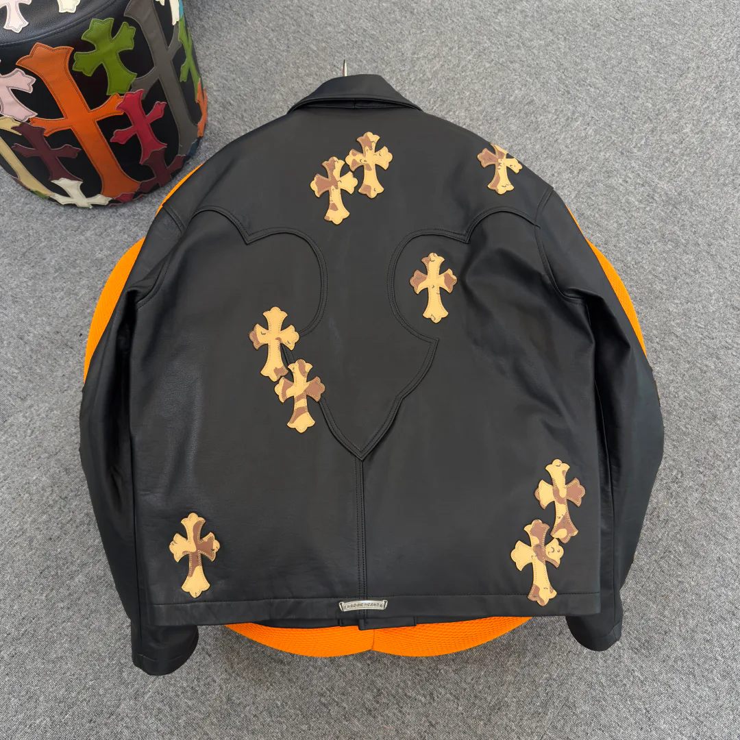 Кожаные Куртки И Дублёнки Мужские Chrome Hearts 17966746