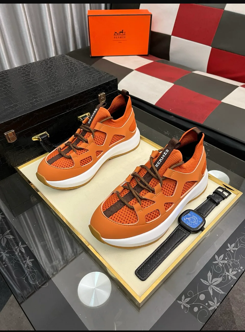 Кроссовки Мужские Hermes 160404