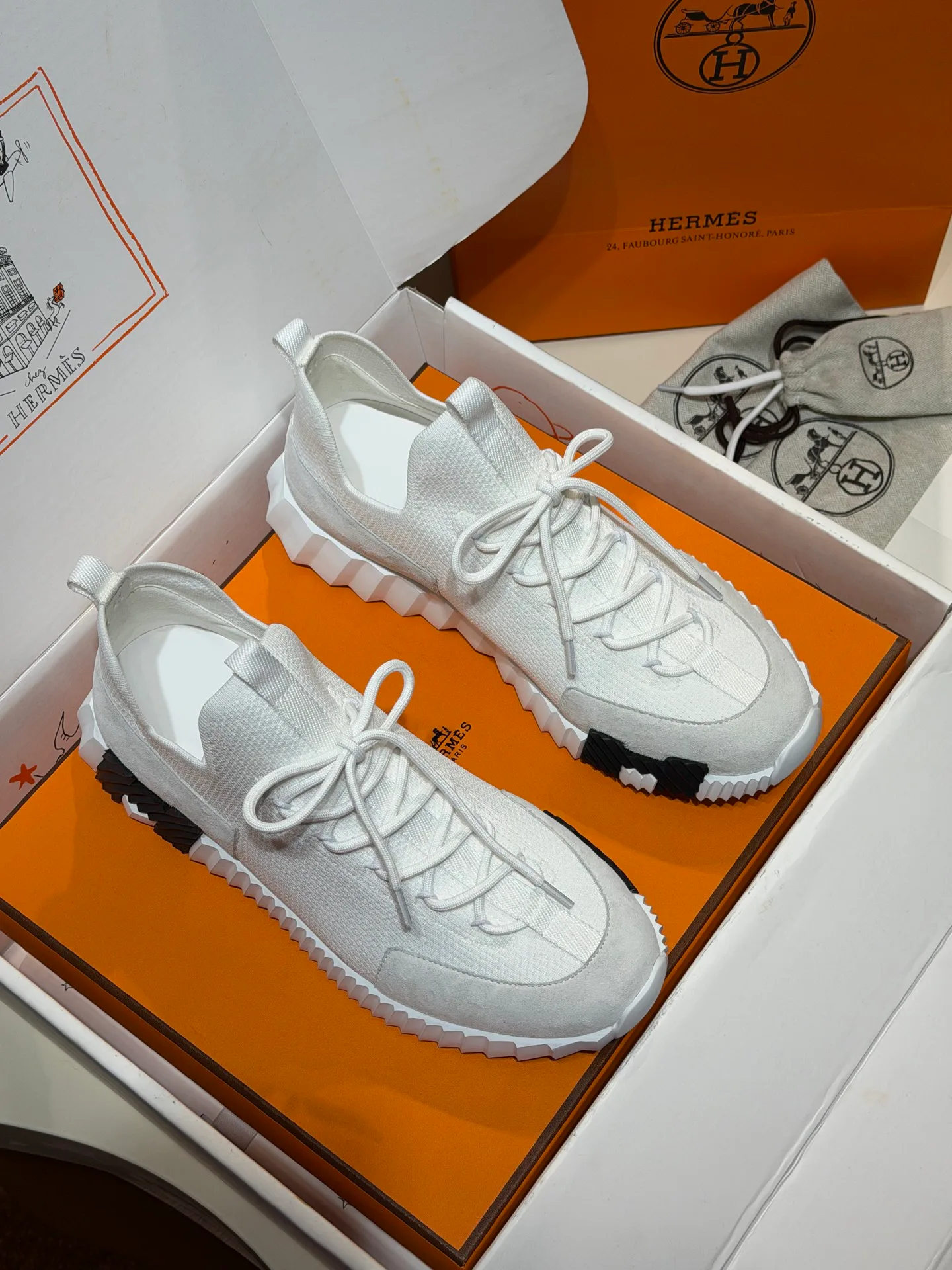 Кроссовки Женские Hermes 554602