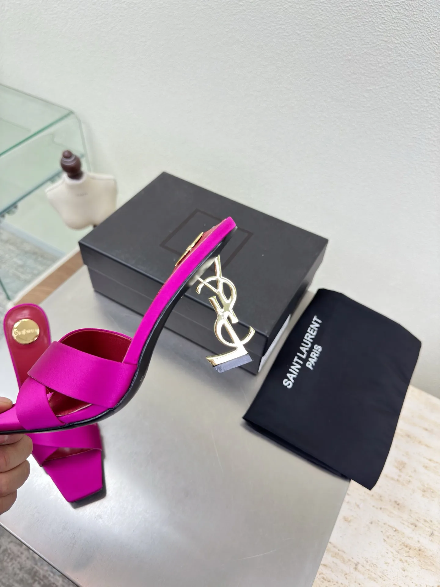 Босоножки Женские Saint Laurent 1693071