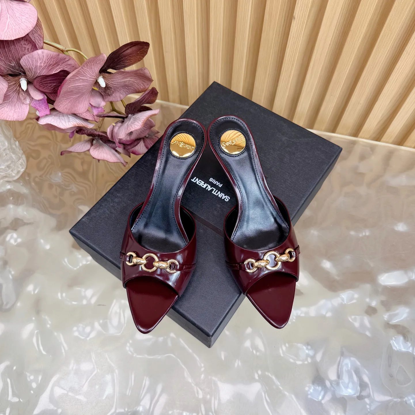 Босоножки Женские Saint Laurent 11660287