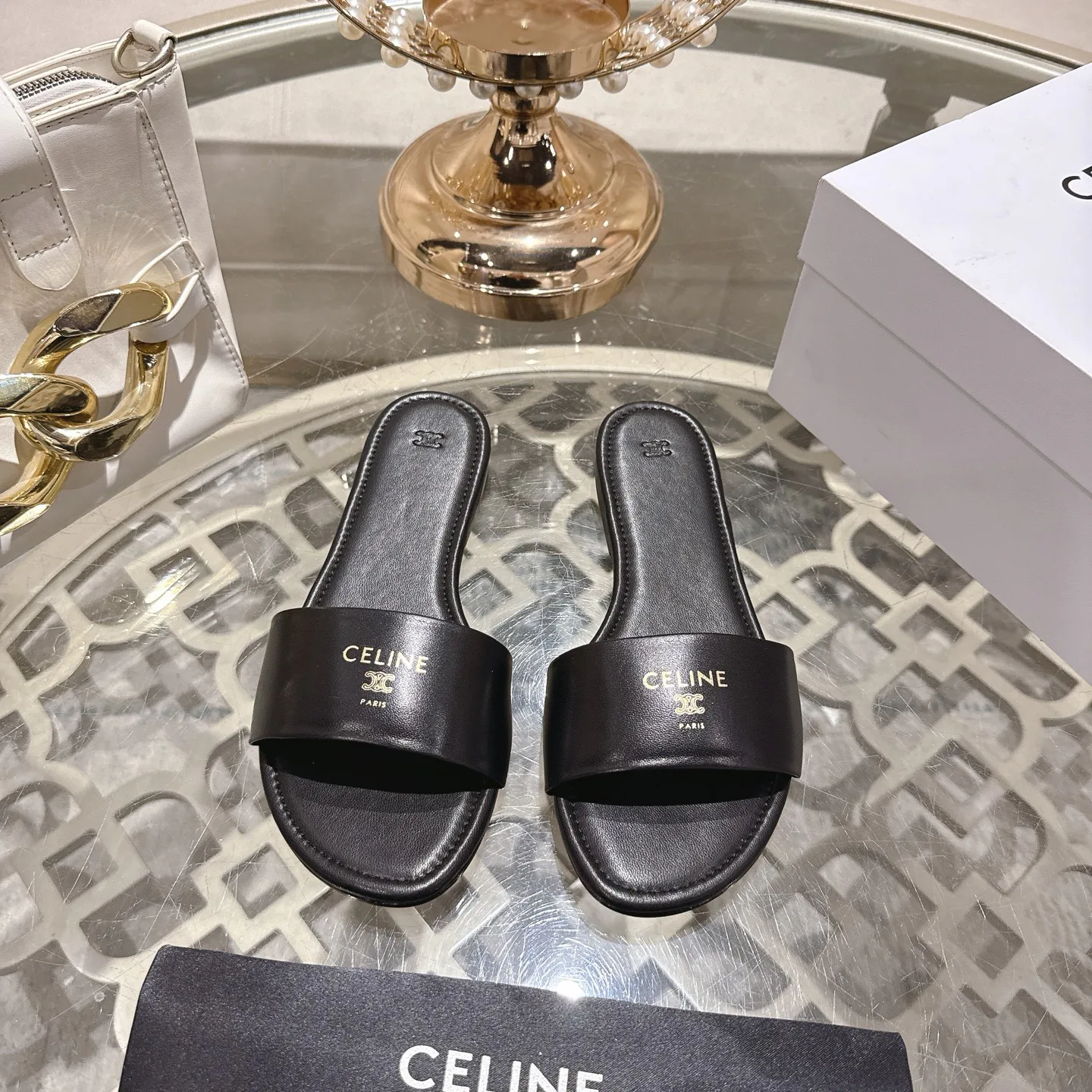 Шлепанцы Женские Celine 2375711