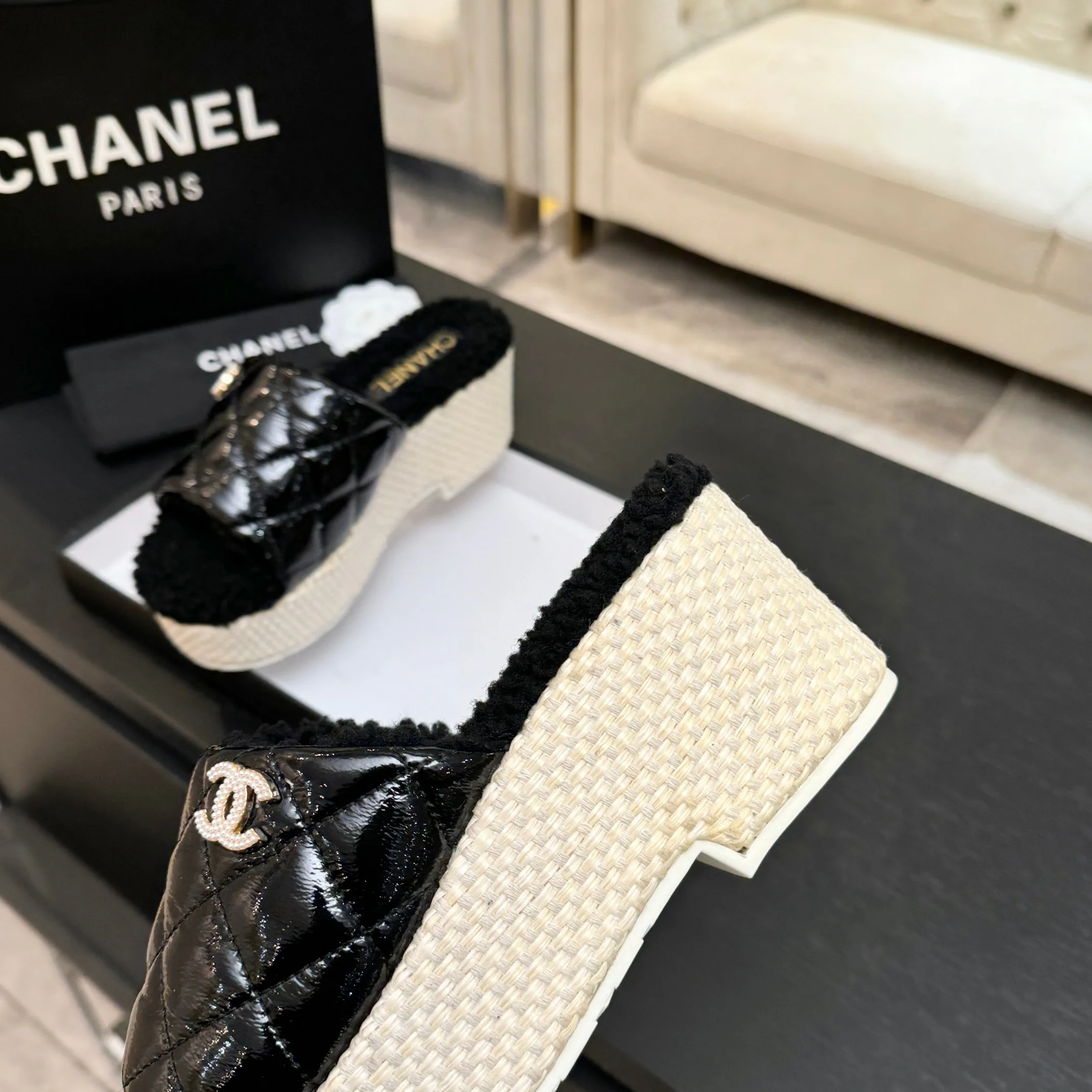 Тапочки Женские Chanel 462746