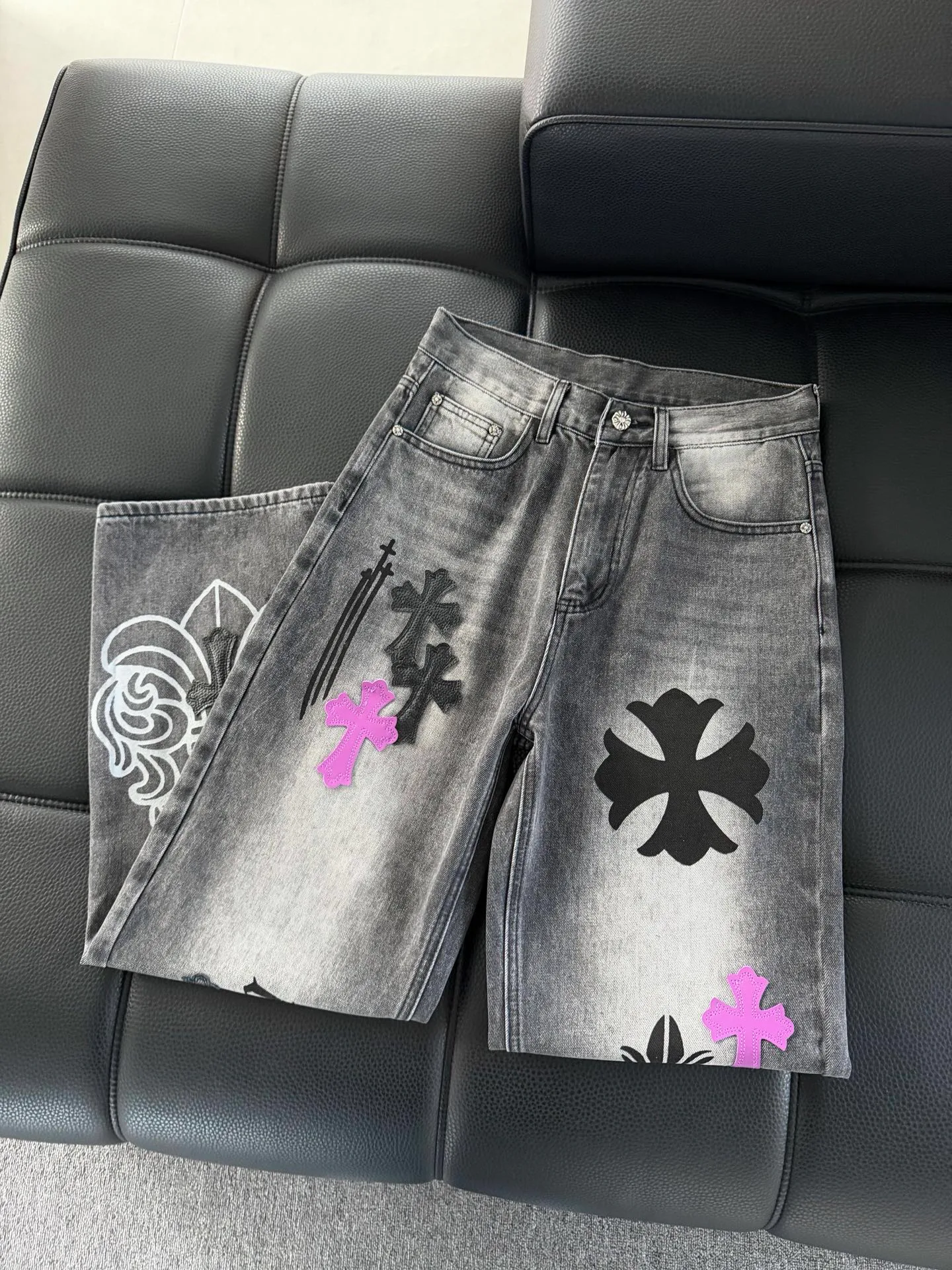 Джинсы Женские Chrome Hearts 13432491