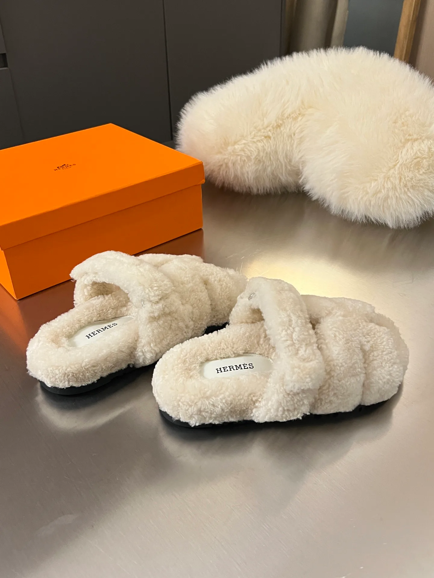 Тапочки Женские Hermes 17957237
