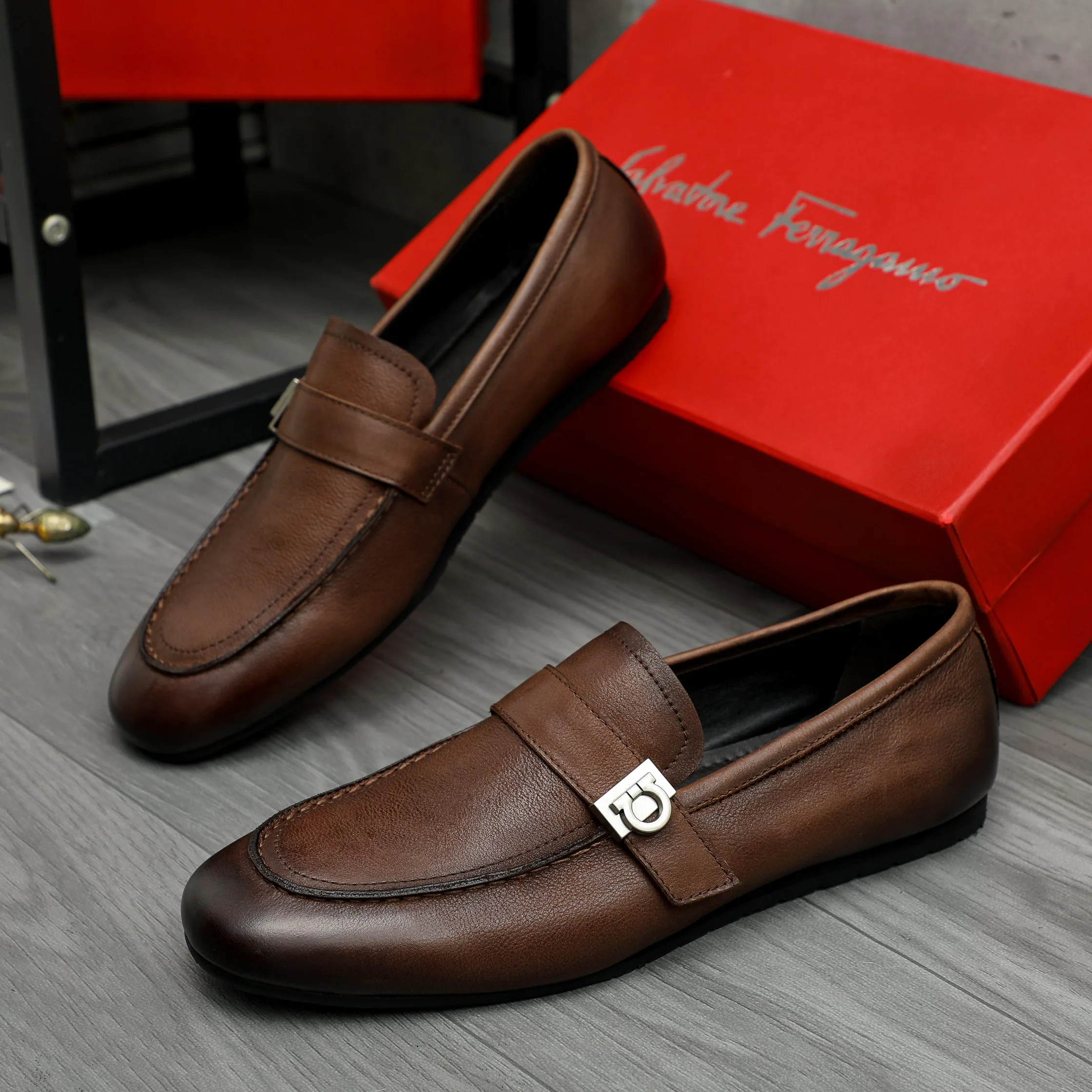 Лоферы И Туфли Мужские Salvatore Ferragamo 19559269