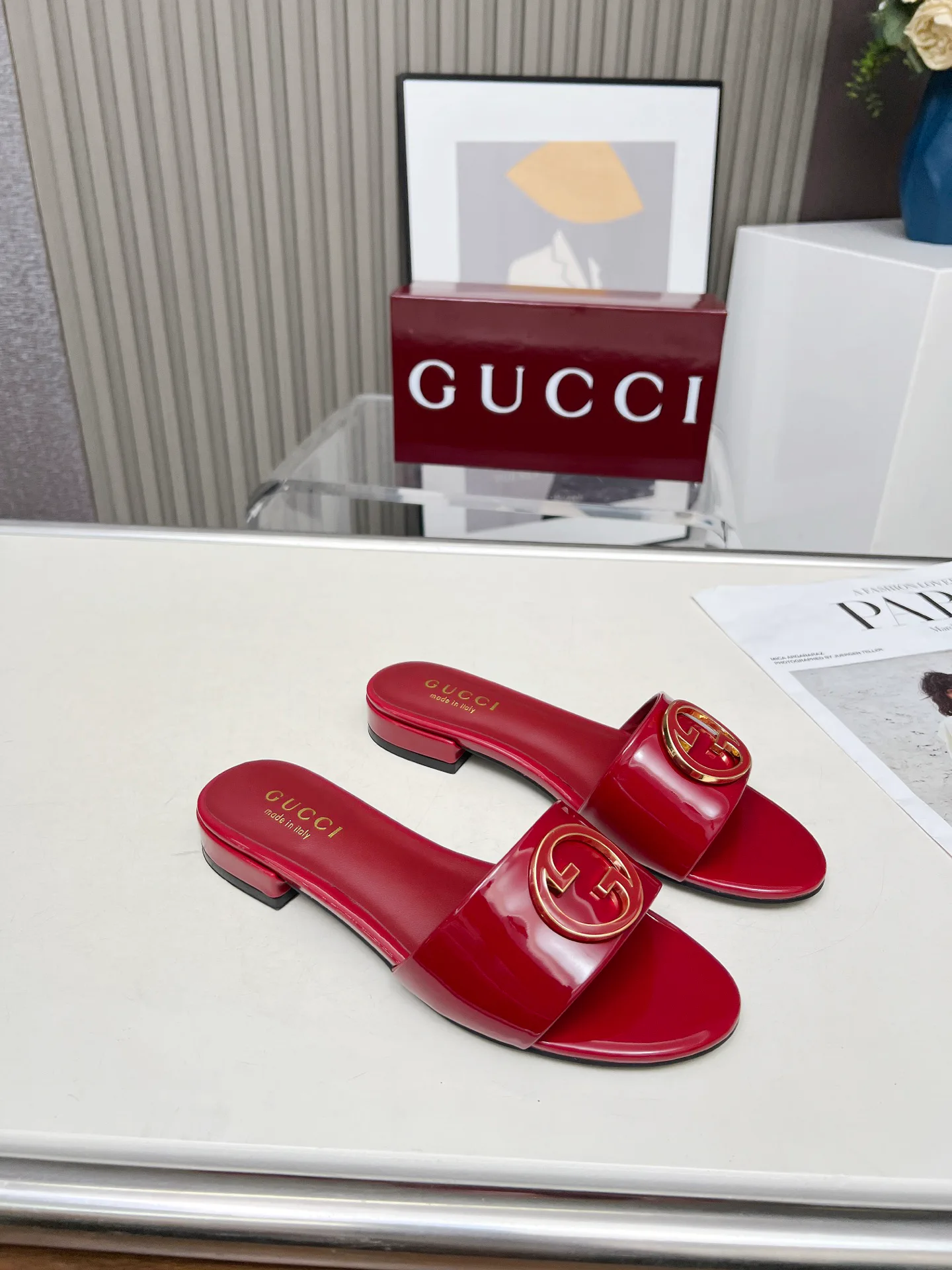 Шлепанцы Женские Gucci 17510