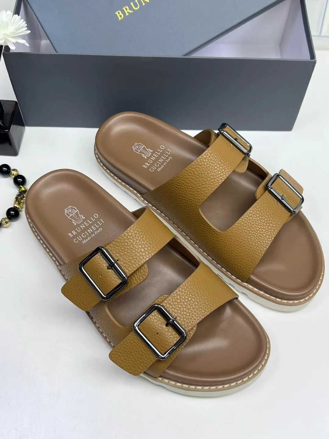 Шлепанцы Мужские Brunello Cucinelli 35800