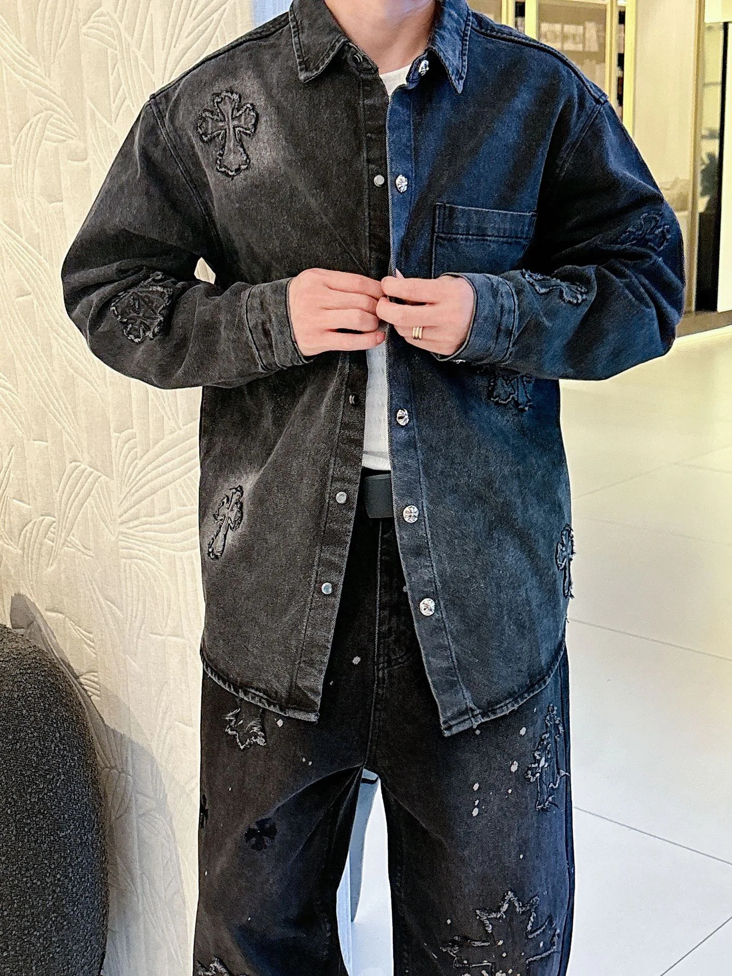 Куртки И Пуховики Мужские Chrome Hearts 787685