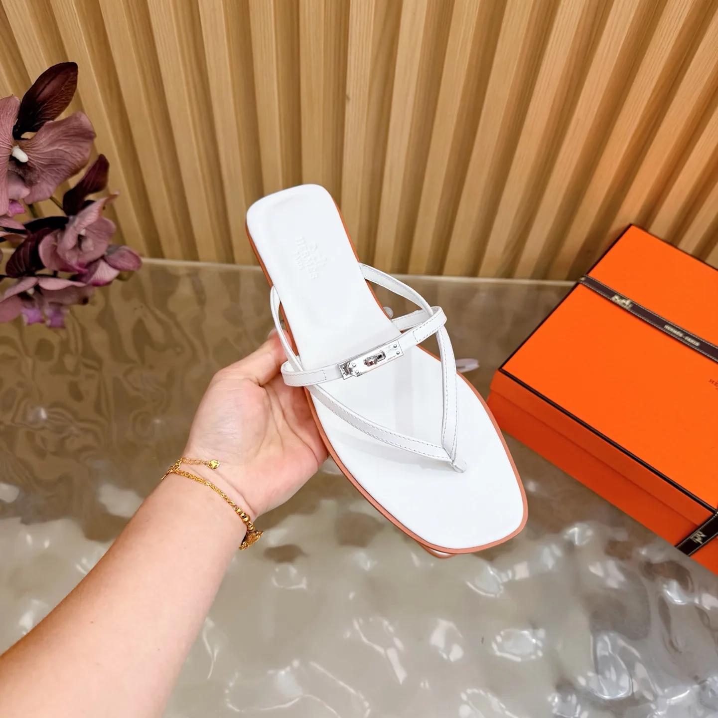 Шлепанцы Женские Hermes 805057