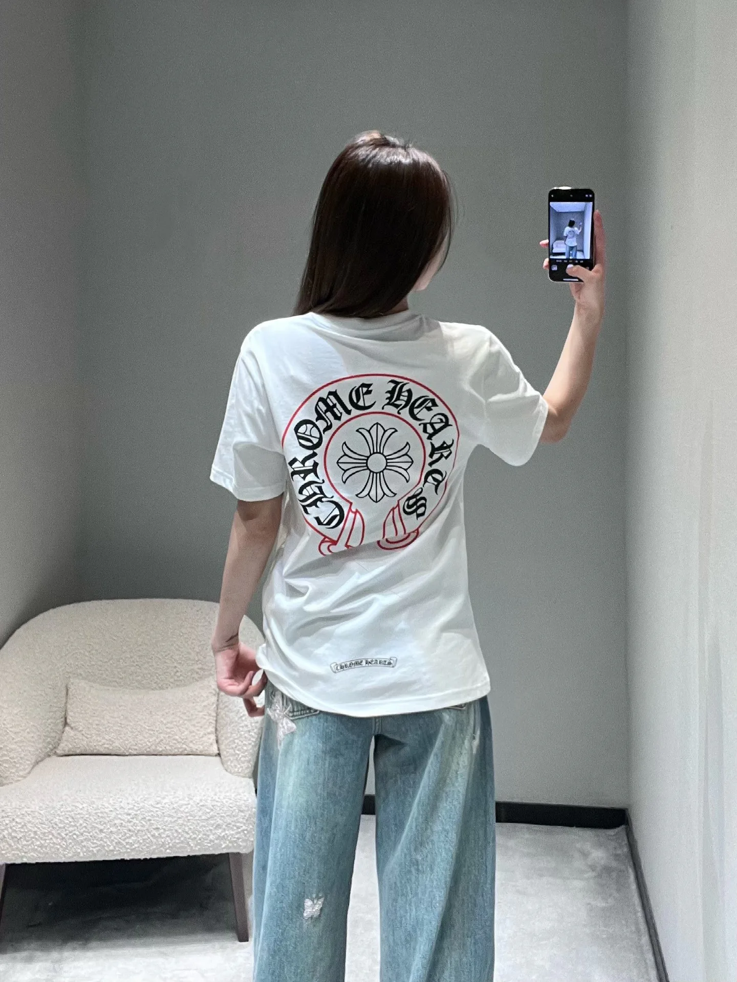 Футболки Женские Chrome Hearts 2707858