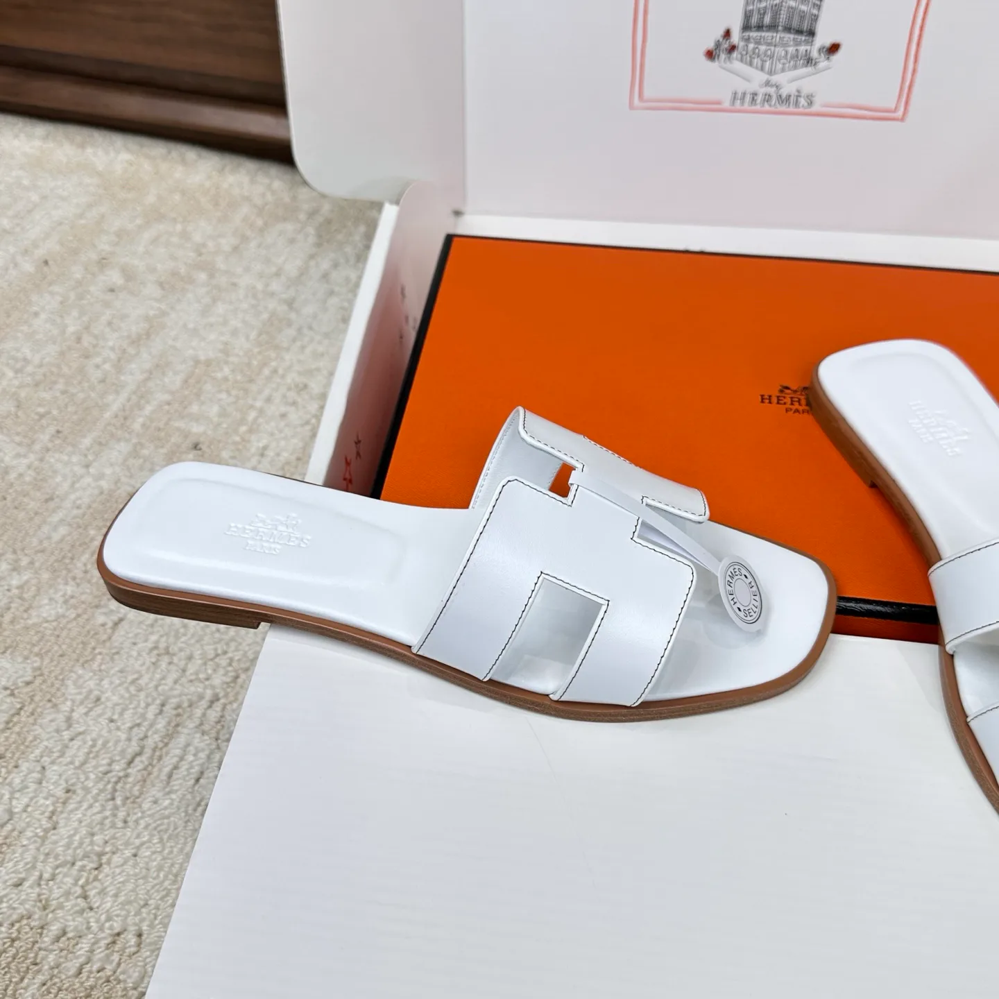 Шлепанцы Женские Hermes 3043274