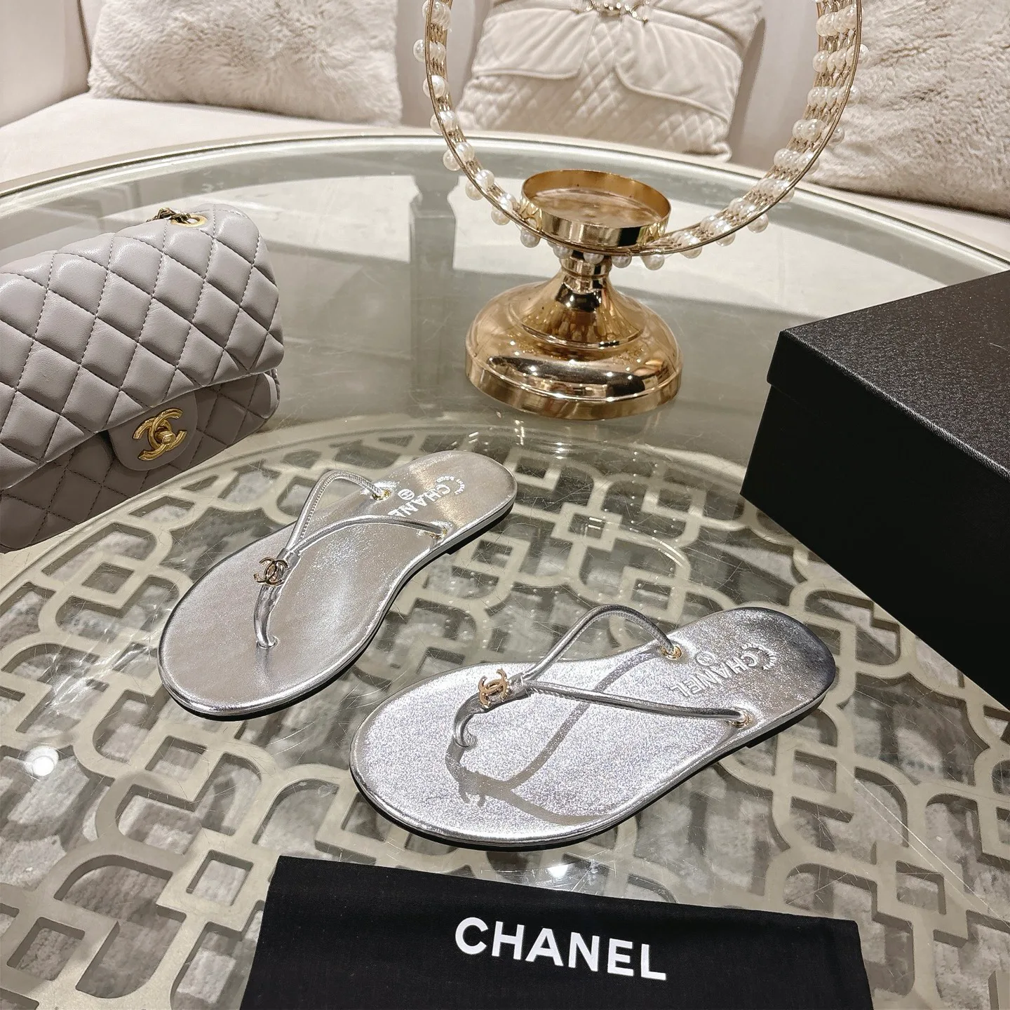 Шлепанцы Женские Chanel 11616665