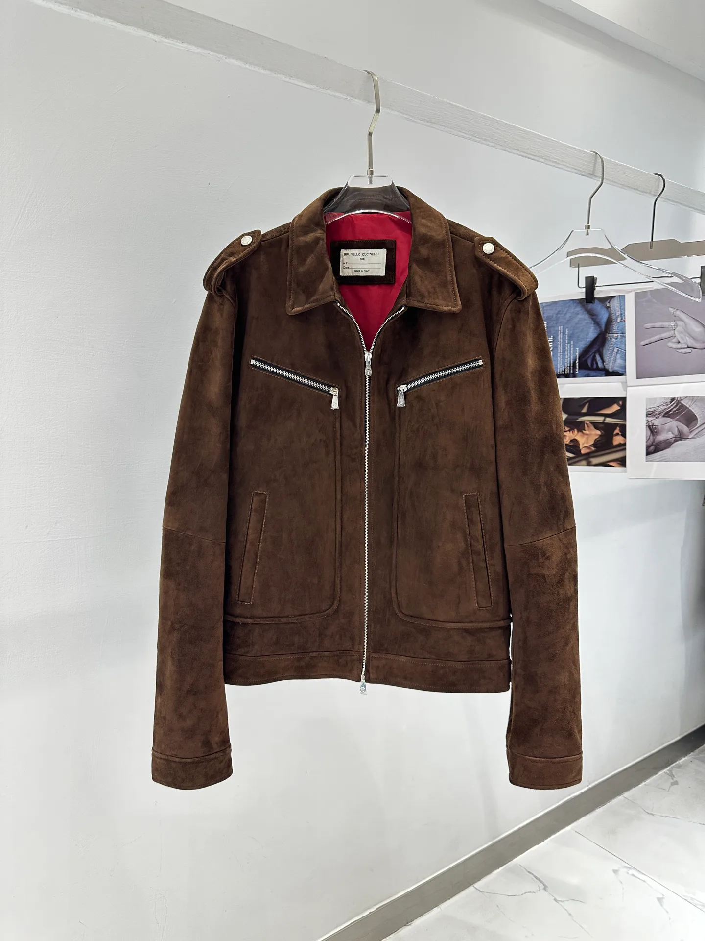 Кожаные Куртки И Дублёнки Мужские Brunello Cucinelli 11181101