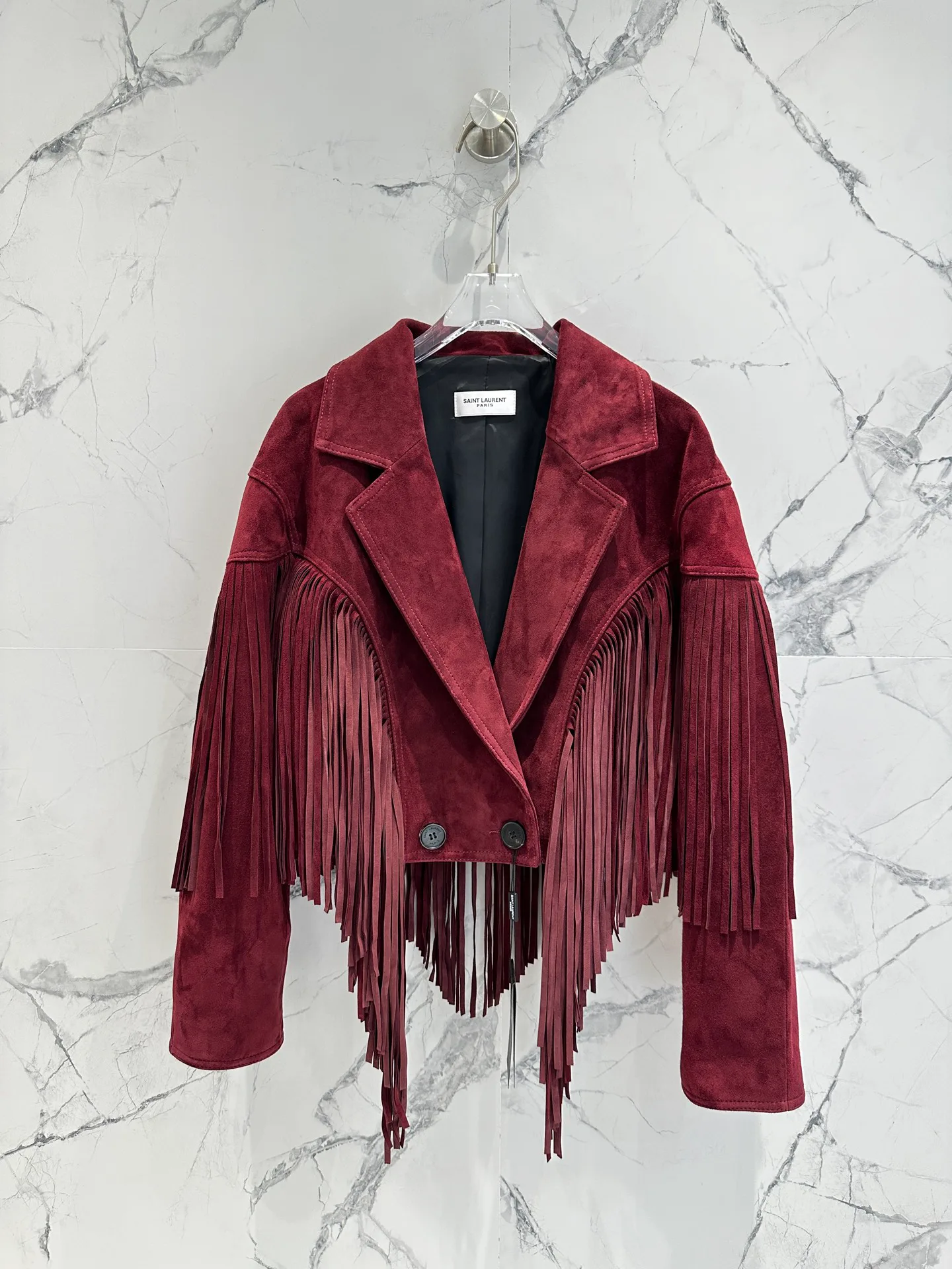 Кожаные Куртки И Дублёнки Женские Saint Laurent 12957016