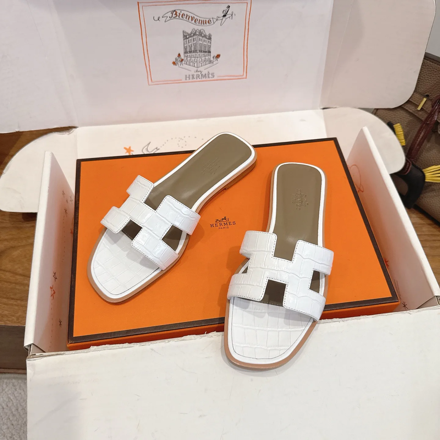 Шлепанцы Женские Hermes 1223556