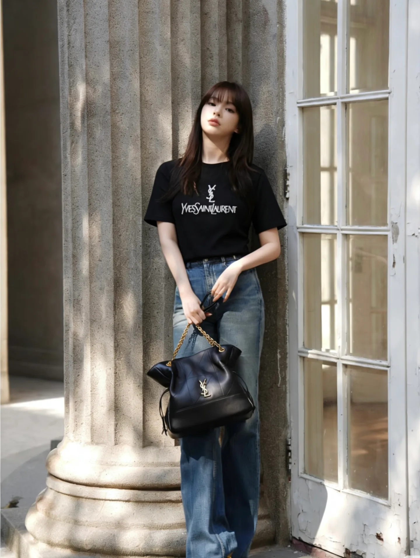 Футболки Женские Saint Laurent 6049159