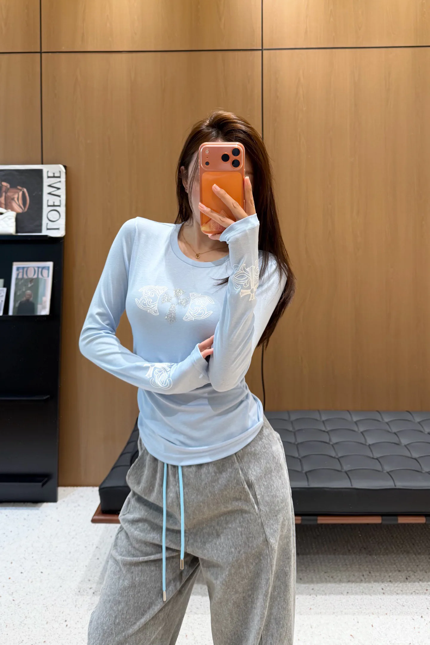 Лонгсливы Женские Chrome Hearts 1212613