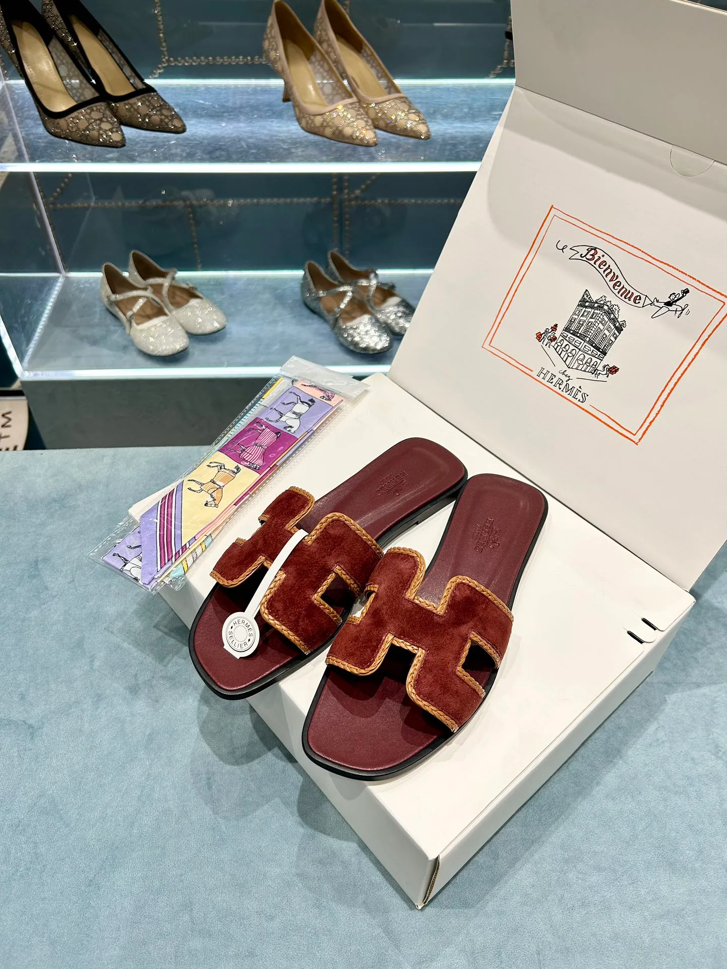 Шлепанцы Женские Hermes 9878137