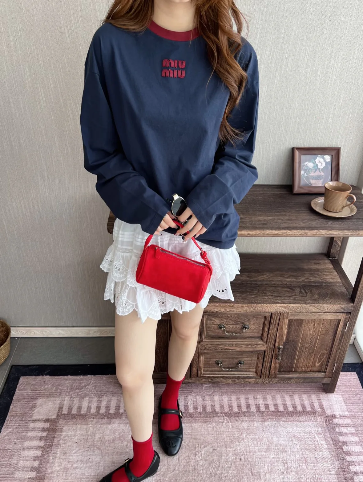 Лонгсливы Женские Miu Miu 11753487