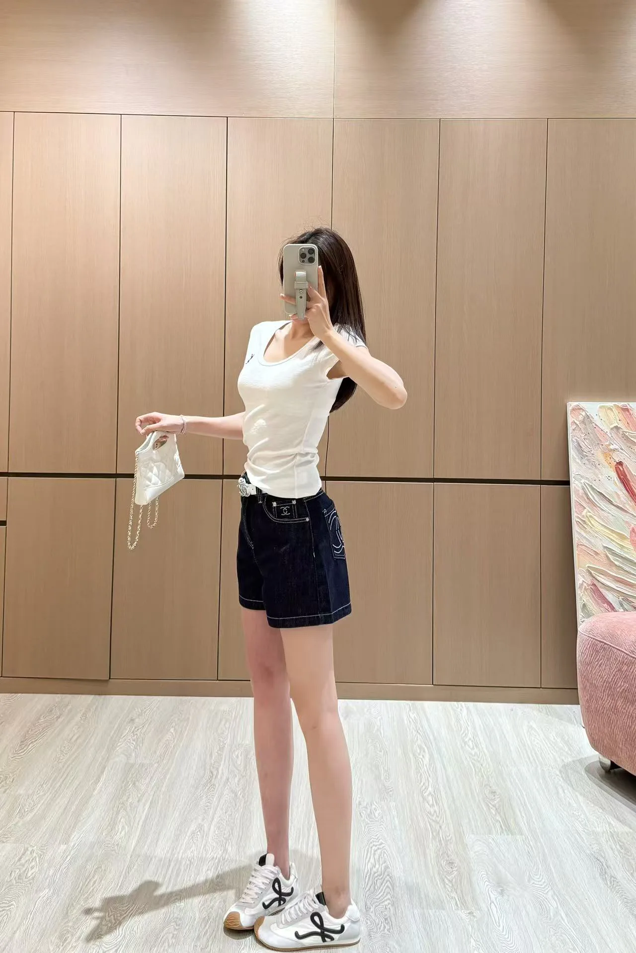 Шорты Женские Chanel 23046