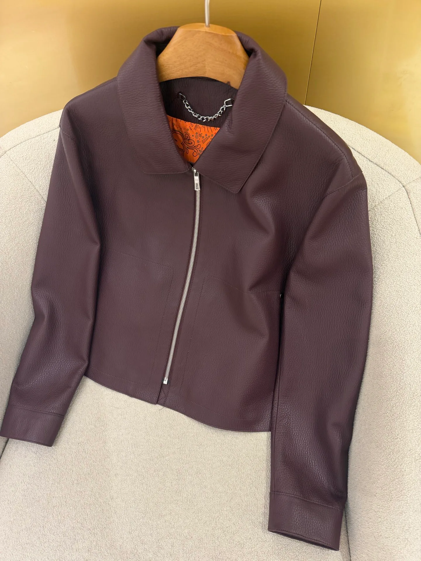 Кожаные Куртки И Дублёнки Женские Hermes 17802393
