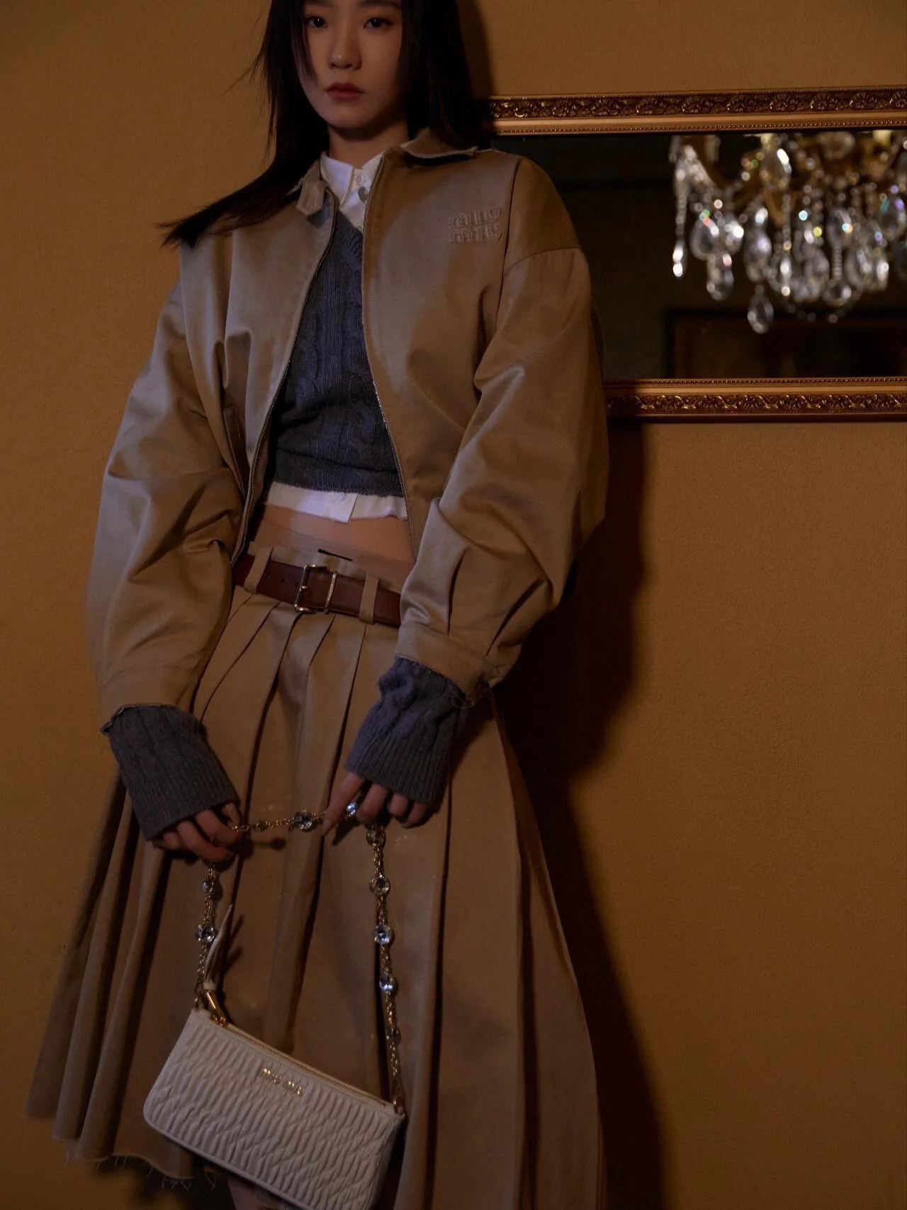 Куртки И Пуховики Женские Miu Miu 4863214