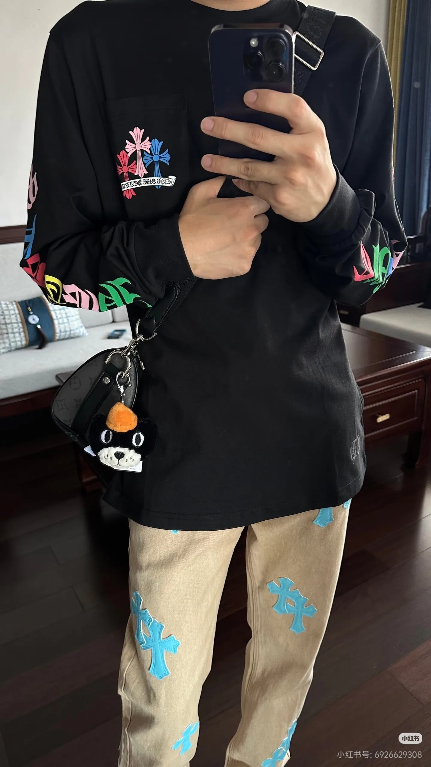 Лонгсливы Мужские Chrome Hearts 11399338