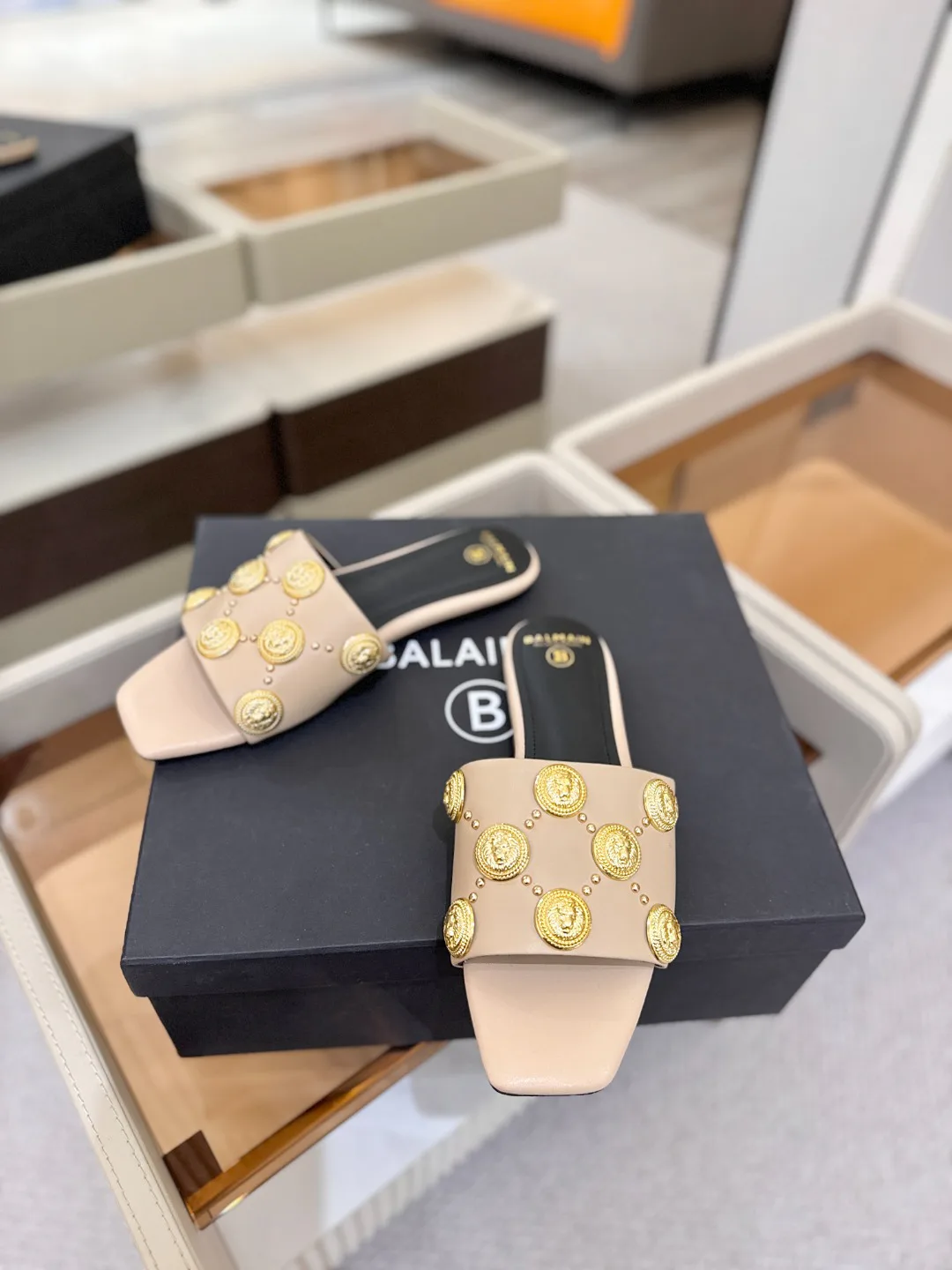 Шлепанцы Женские Balmain 841027