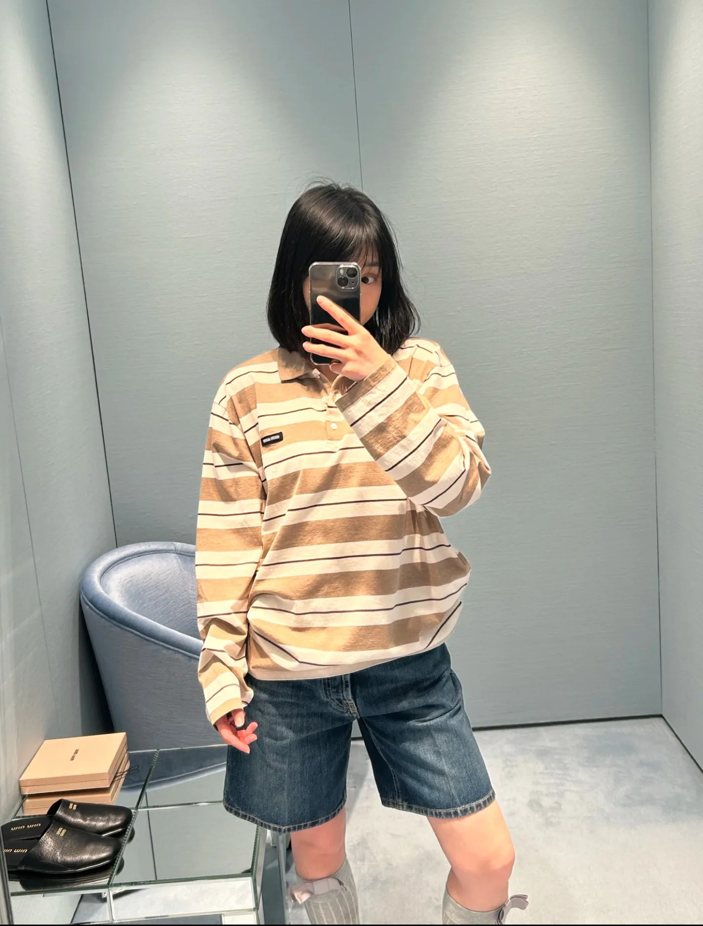 Лонгсливы Женские Miu Miu 33782