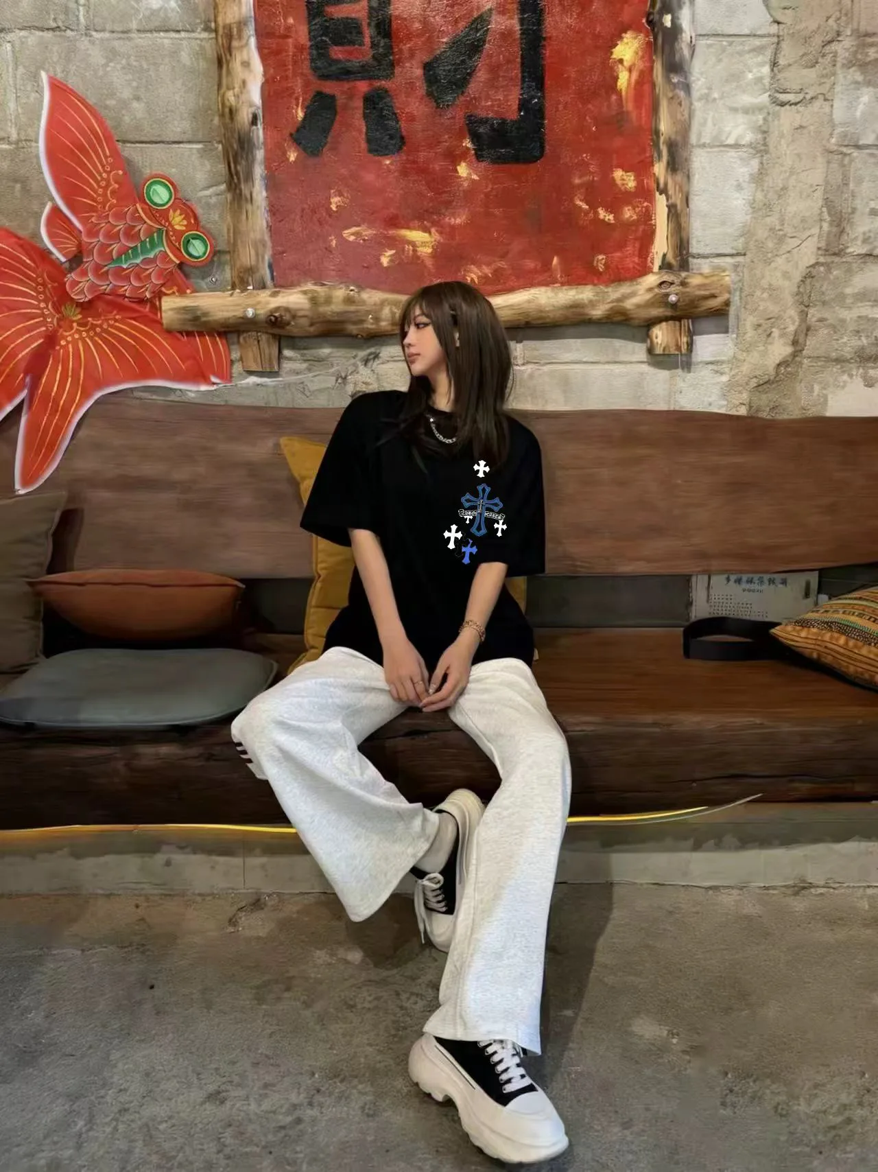 Футболки Женские Chrome Hearts 11793459