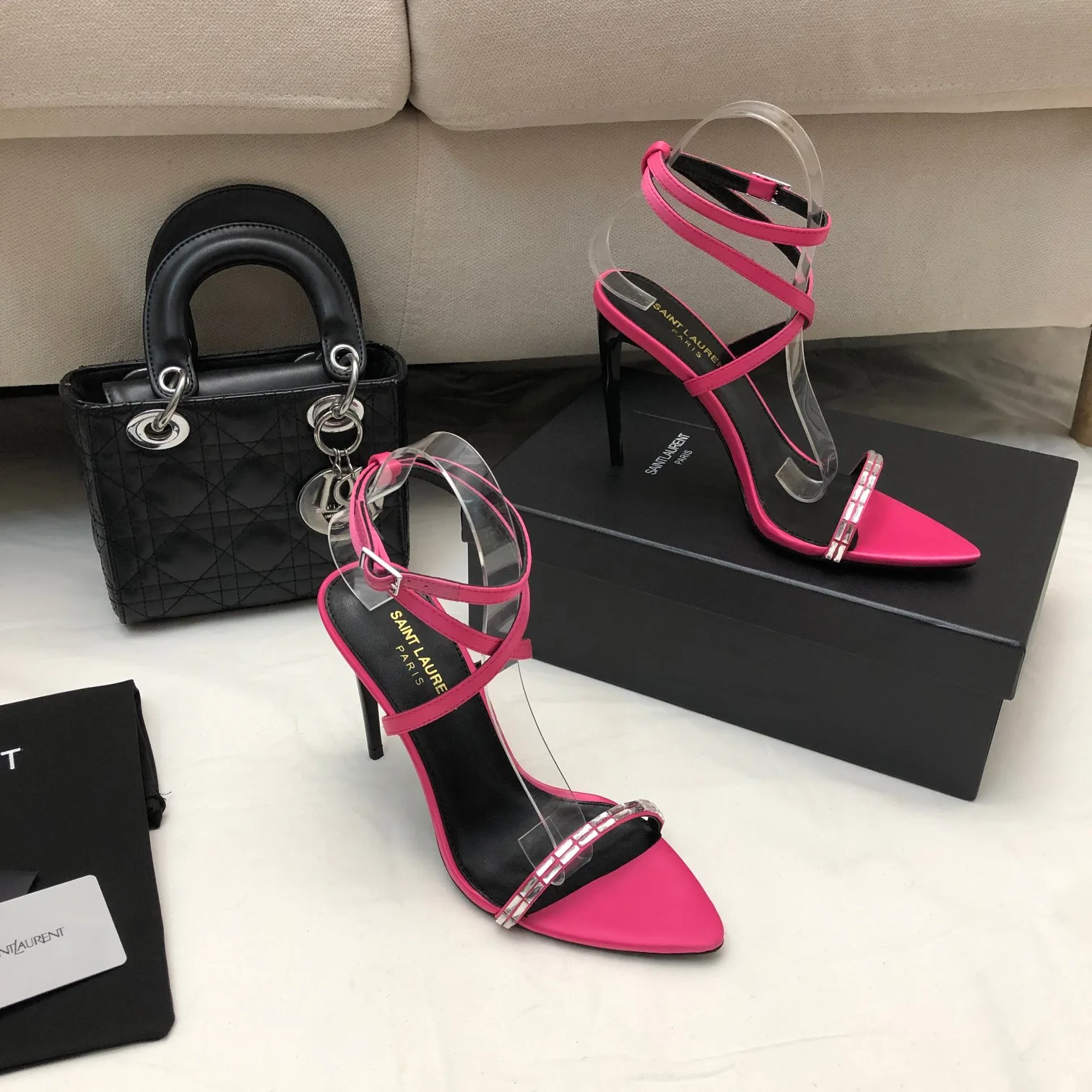 Босоножки Женские Saint Laurent 11220429