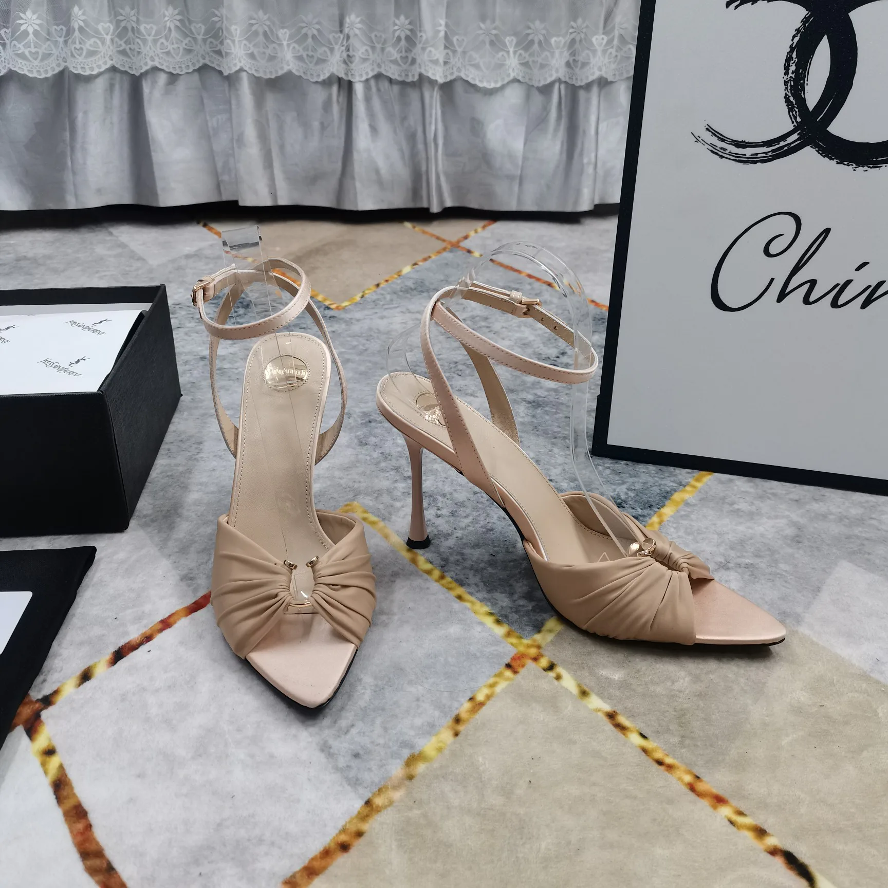 Босоножки Женские Saint Laurent