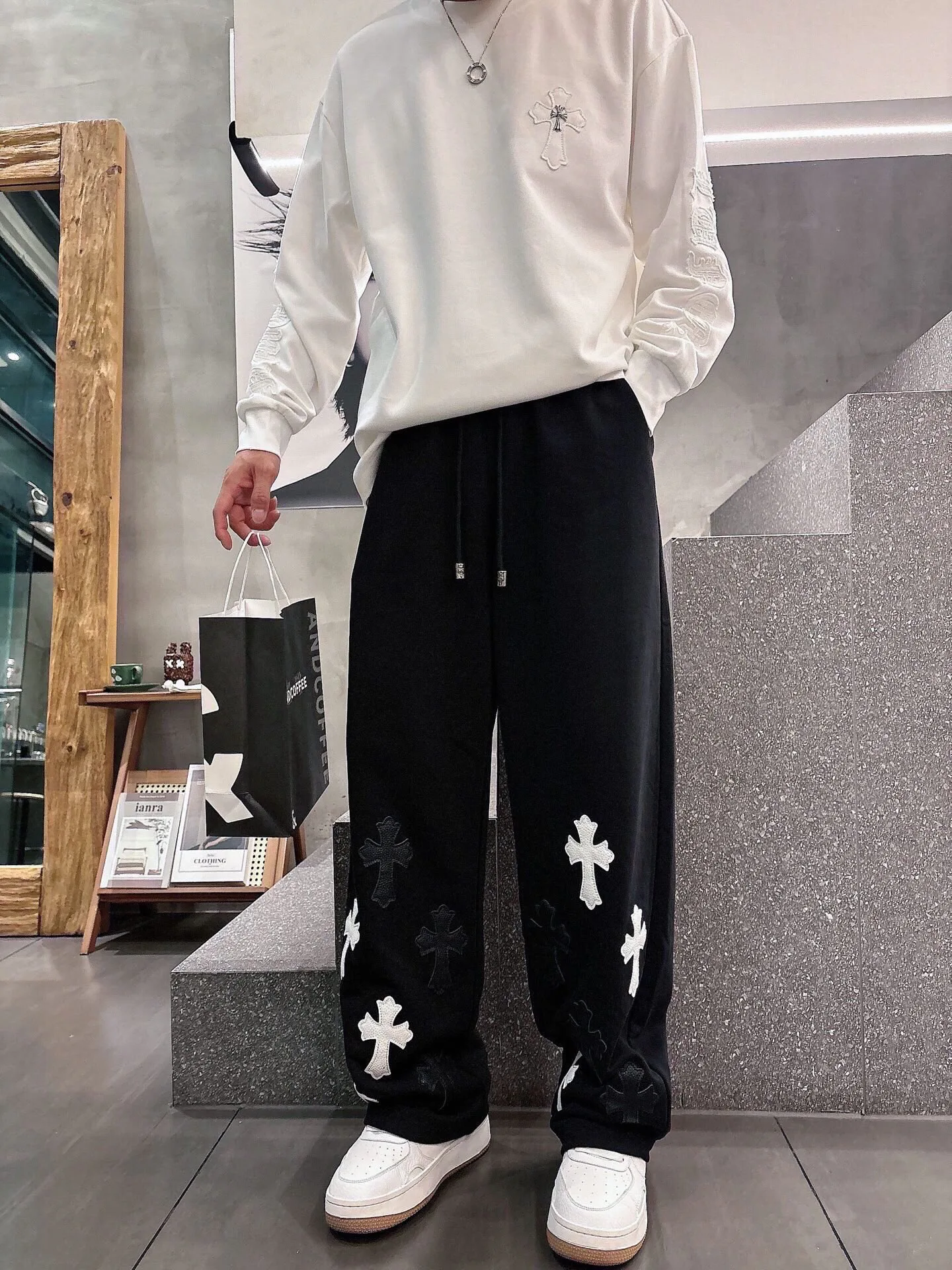 Брюки Мужские Chrome Hearts 787649