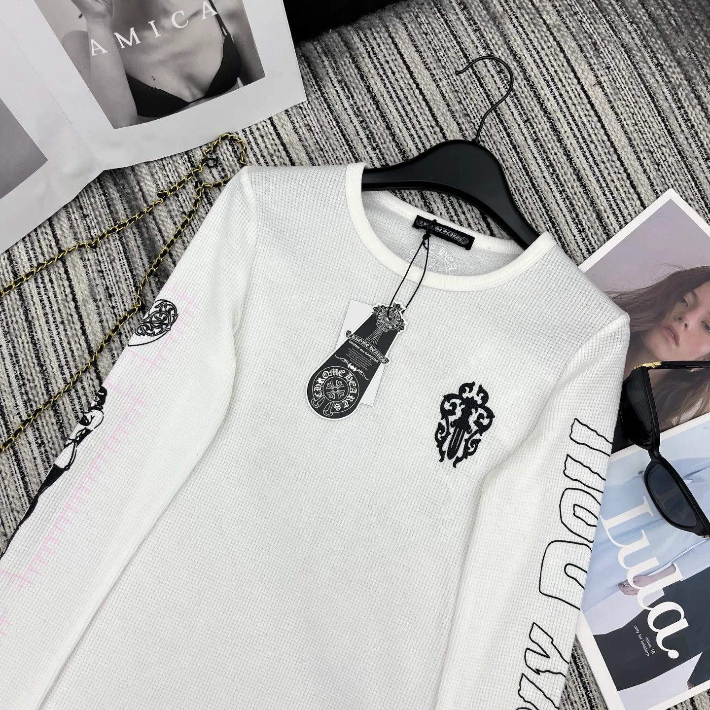 Лонгсливы Женские Chrome Hearts 1130969