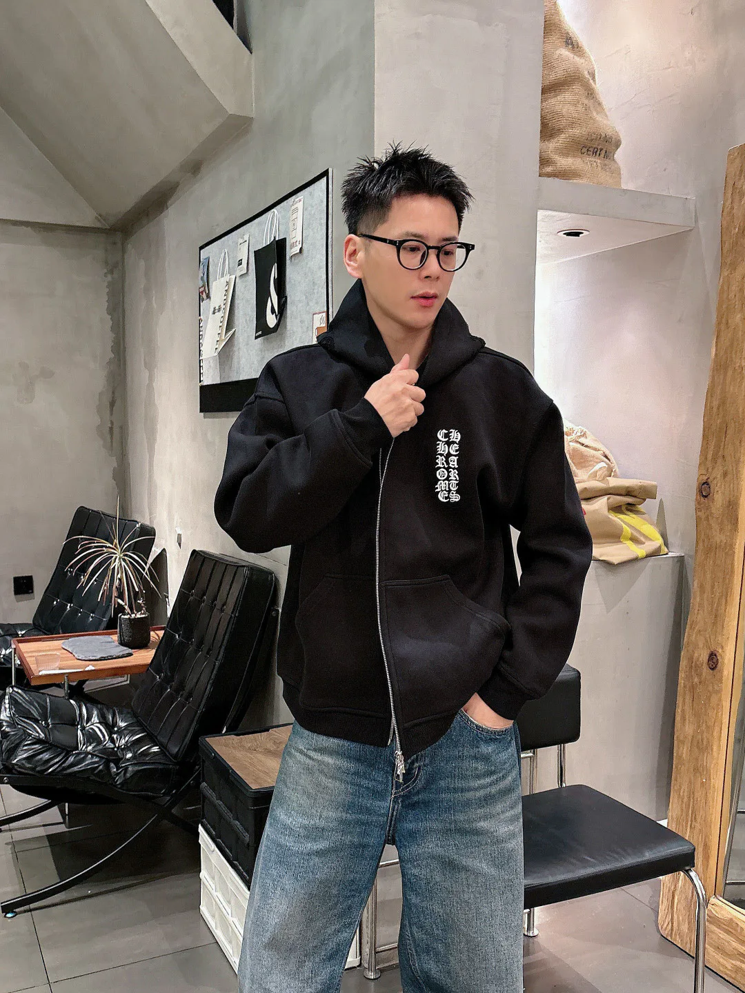 Куртки И Пуховики Мужские Chrome Hearts 4559748