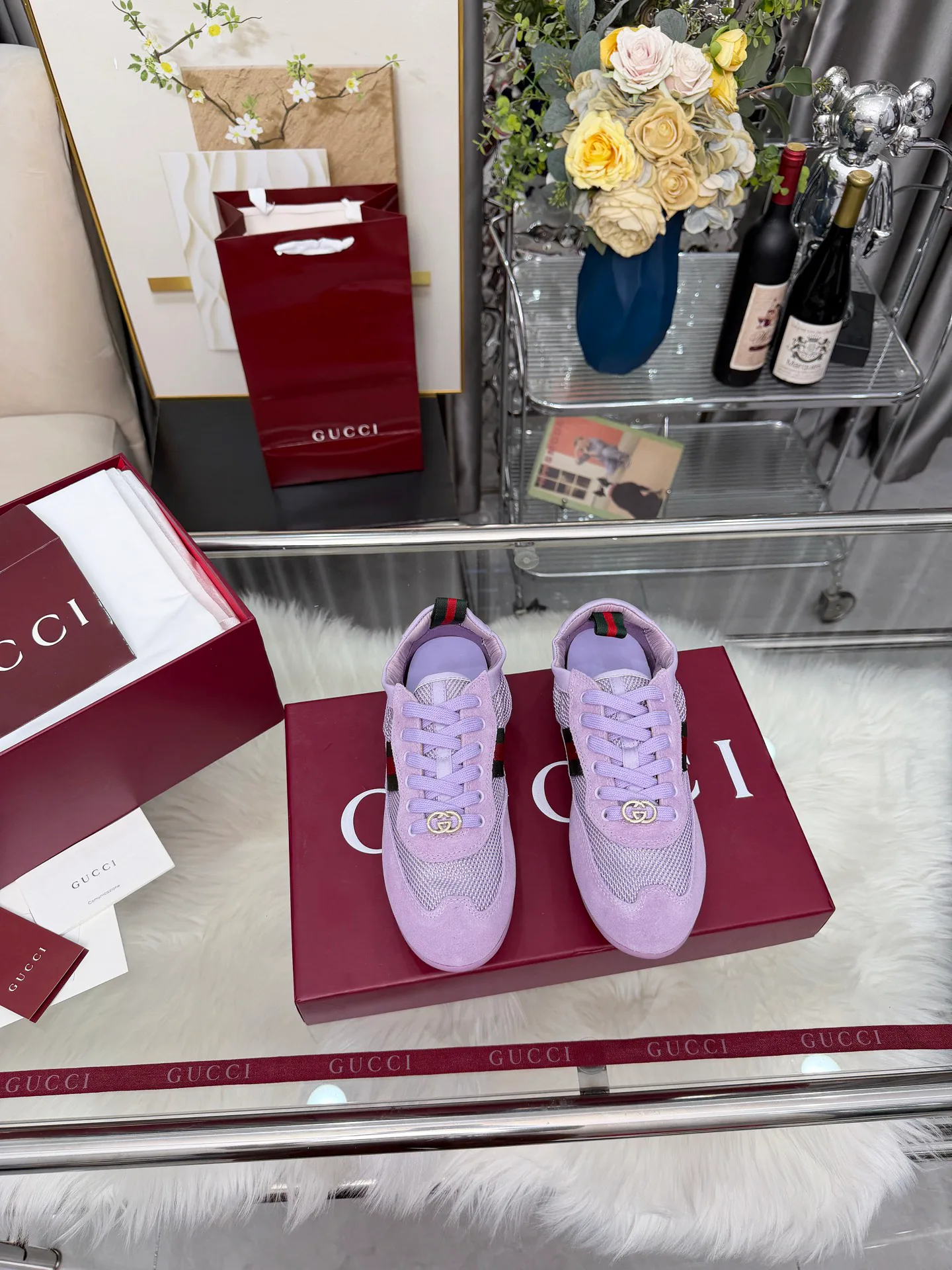 Кроссовки Женские Gucci 982793