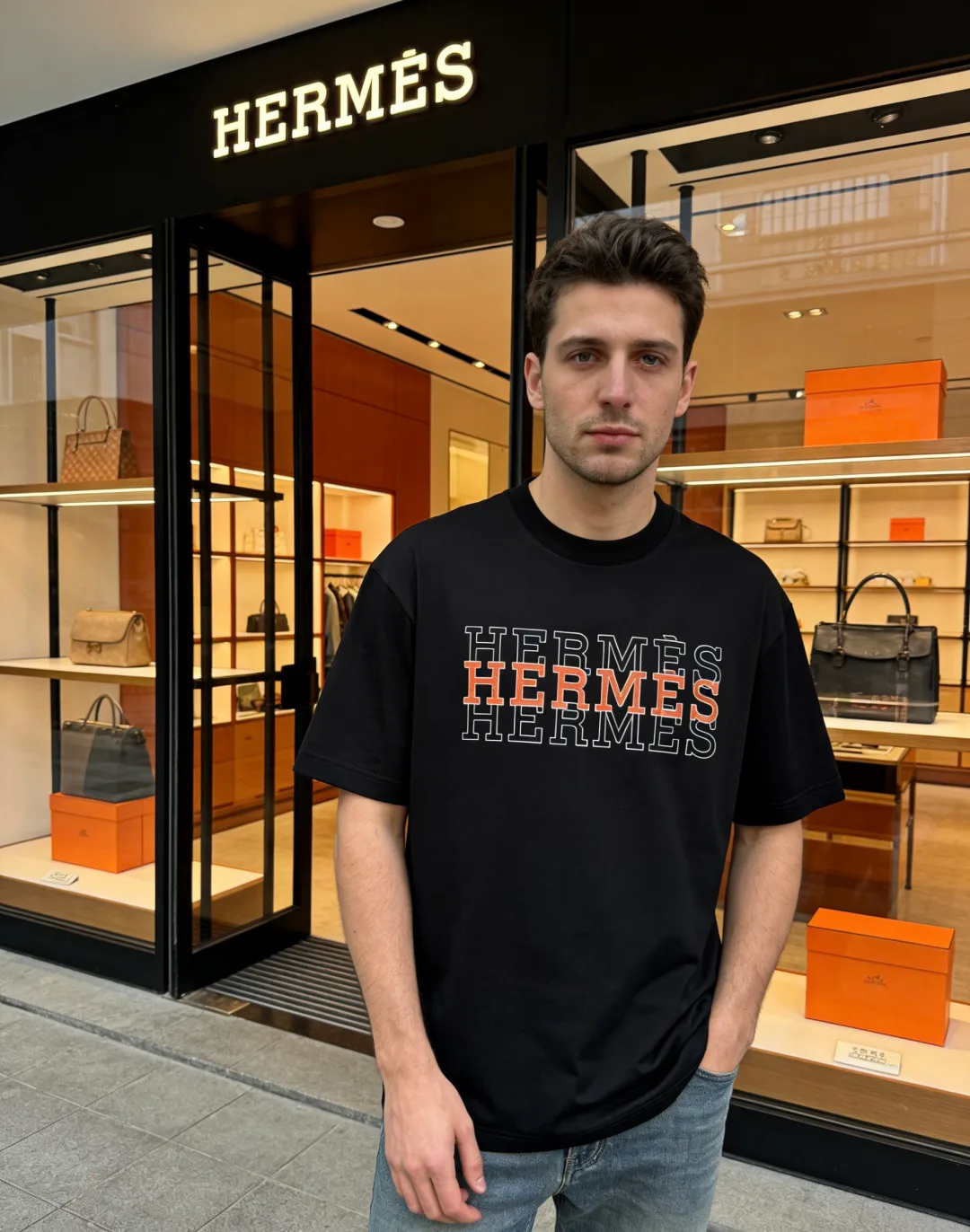 Футболки Мужские Hermes 13442024
