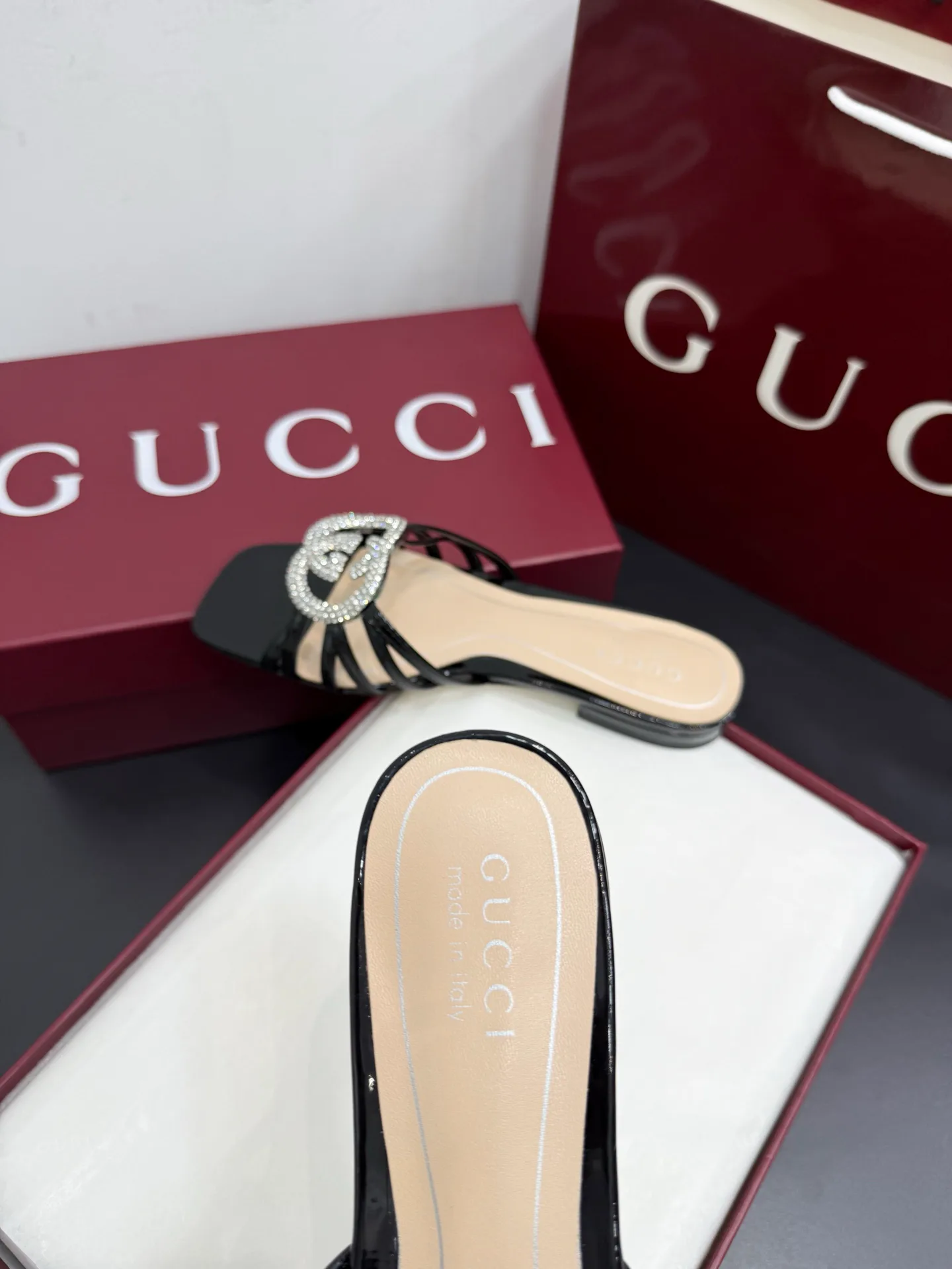 Шлепанцы Женские Gucci 457921