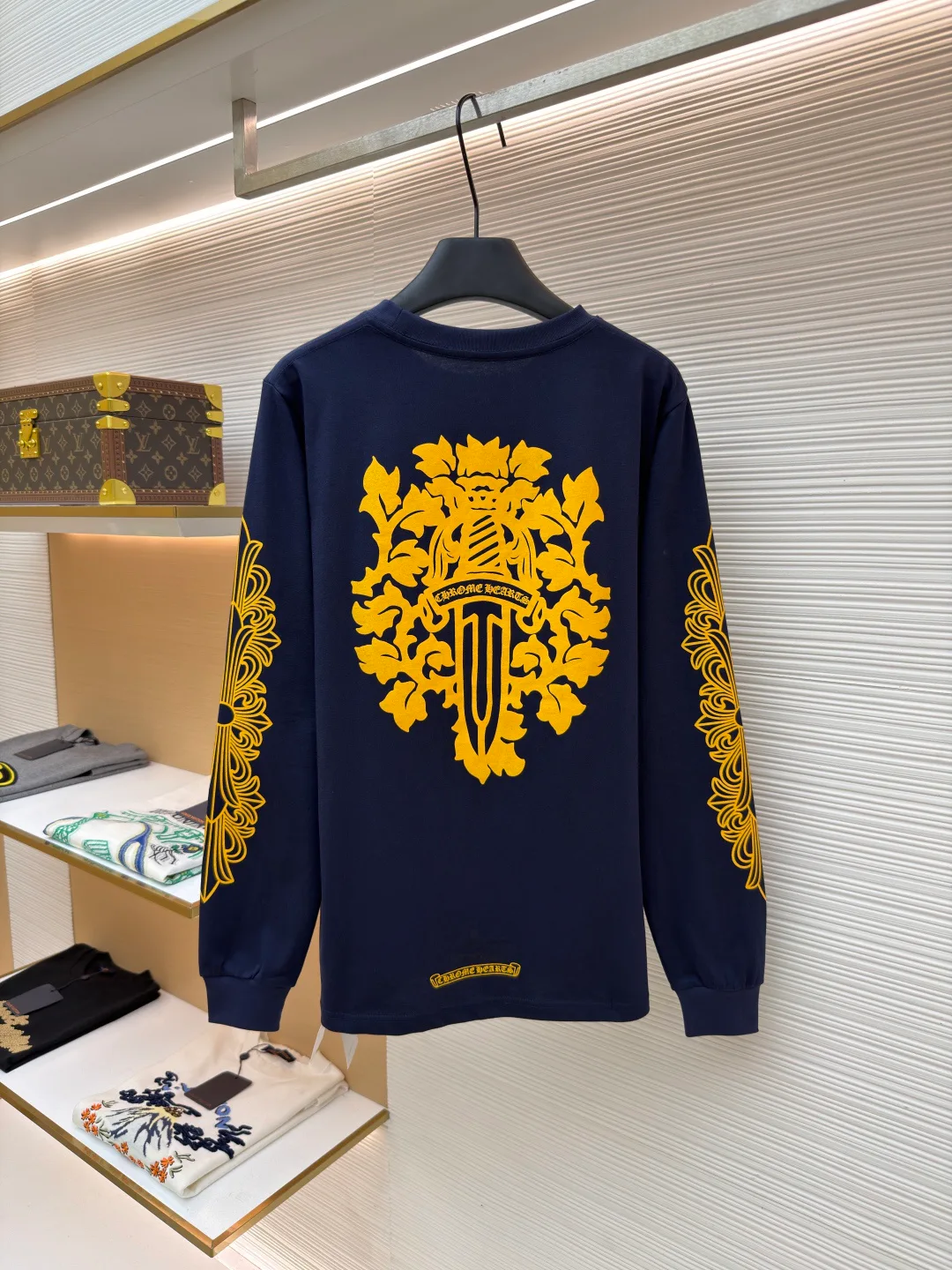 Лонгсливы Мужские Chrome Hearts 11399344
