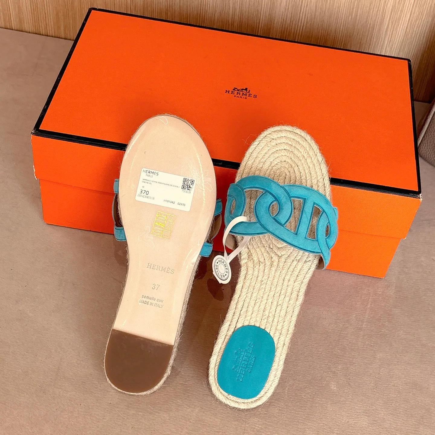 Шлепанцы Женские Hermes 491343